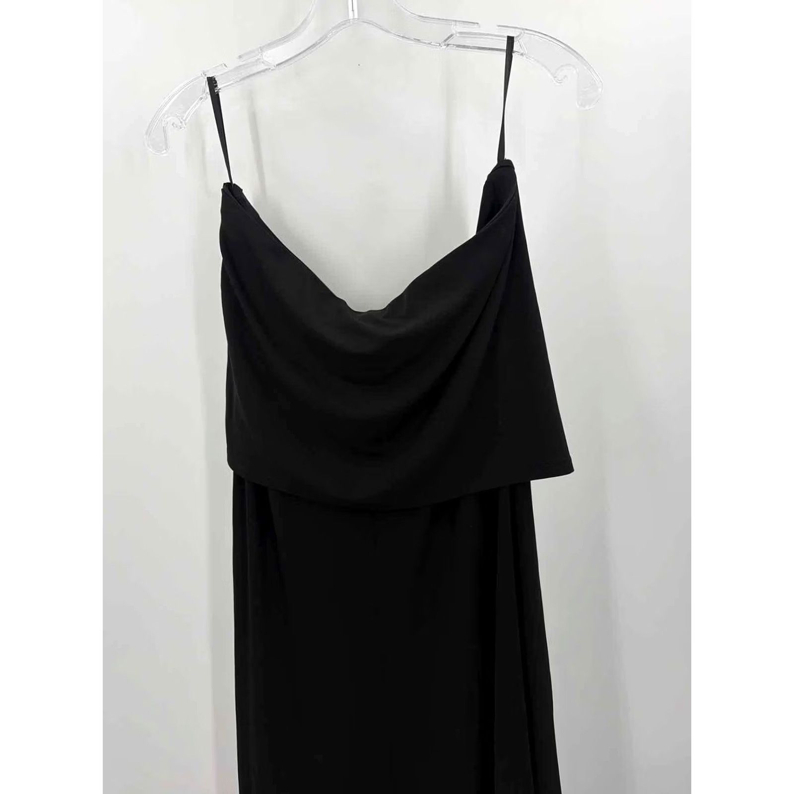 Donna Karan Donna Karan Maxi Skirt Size Large Black Pre-Owned Size 36" / US 14 / IT 50 - 3 Thumbnail