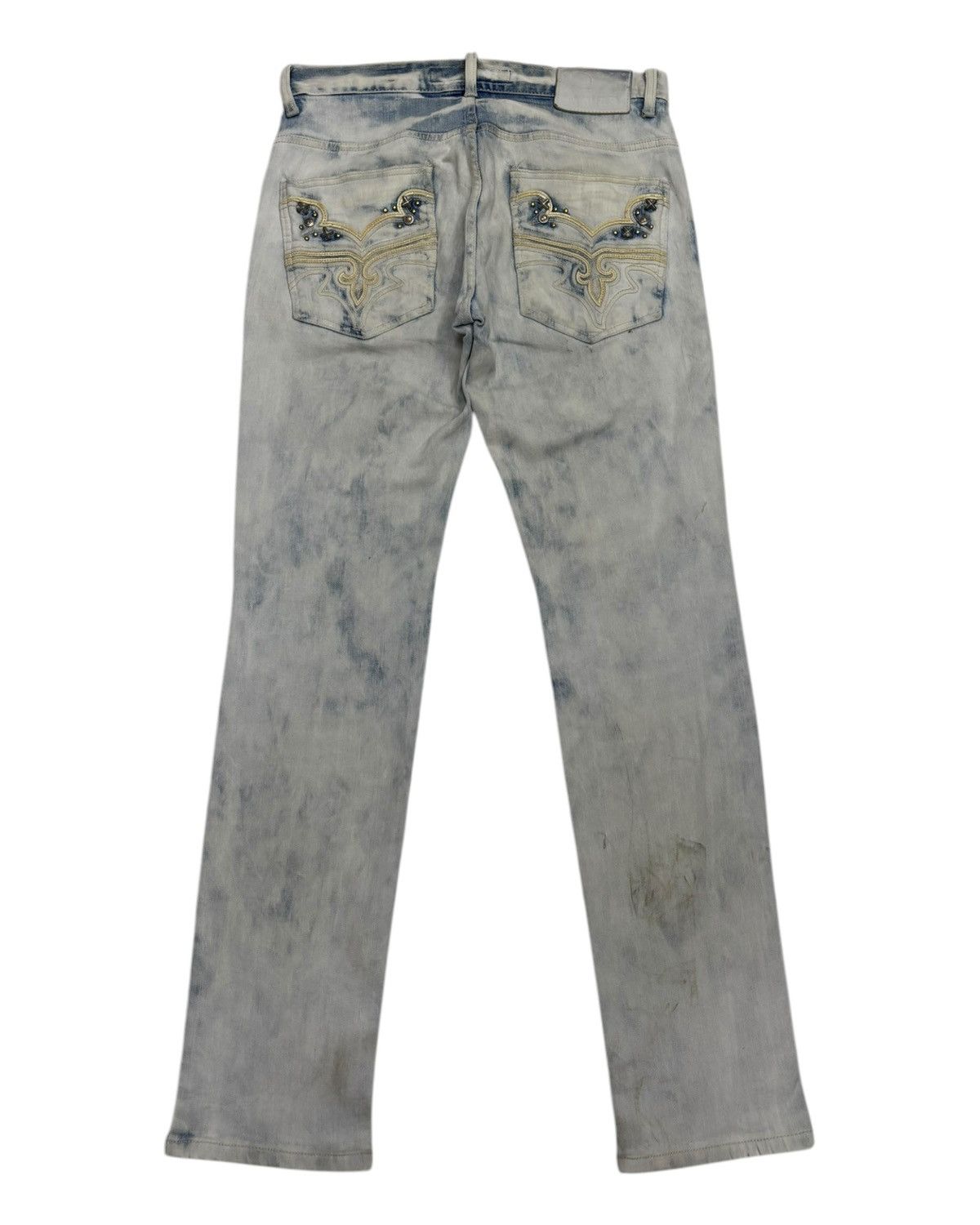 If Six Was Nine × Le Grande Bleu (L.G.B.) × Yasuyuki Ishii 🔥VINTAGE CLOUD72 BLEACHED DISTRESSED DENIM JEANS Size US 32 / EU 48 - 2 Thumbnail