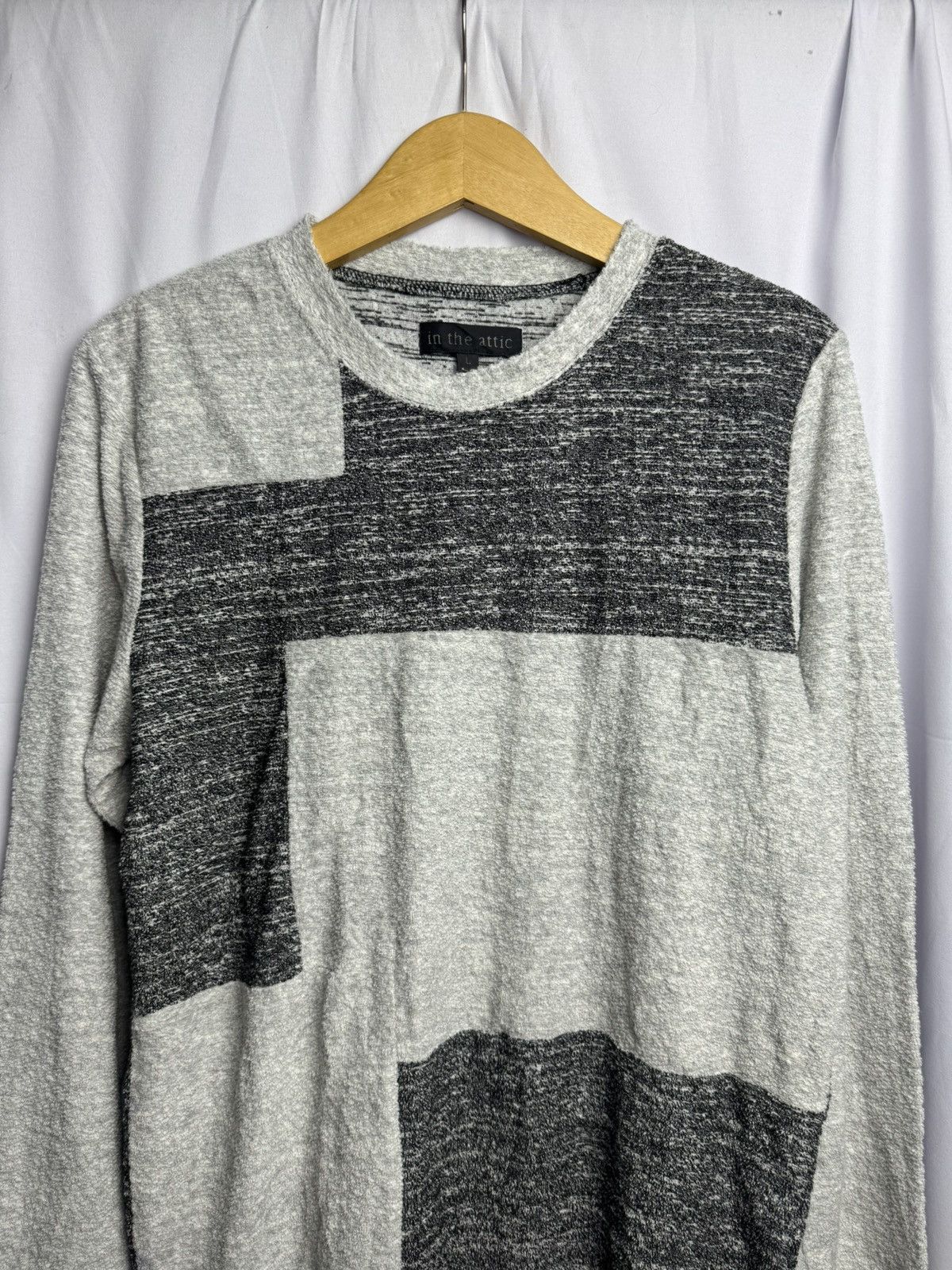 If Six Was Nine × Japanese Brand × Le Grande Bleu (L.G.B.) In The Attic Japanese Blocked Long Sleeve Size US L / EU 52-54 / 3 - 3 Thumbnail