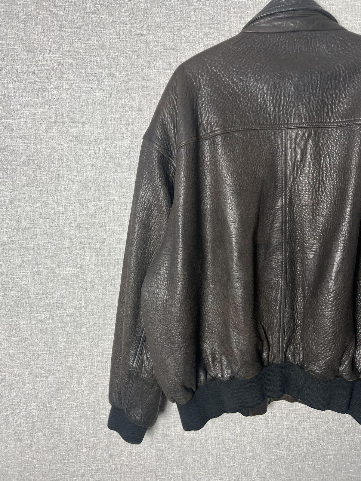 Genuine Leather Vintage Brown Leather Aviator Jacket Utility Pilot Bomber Size US L / EU 52-54 / 3 - 15 Thumbnail