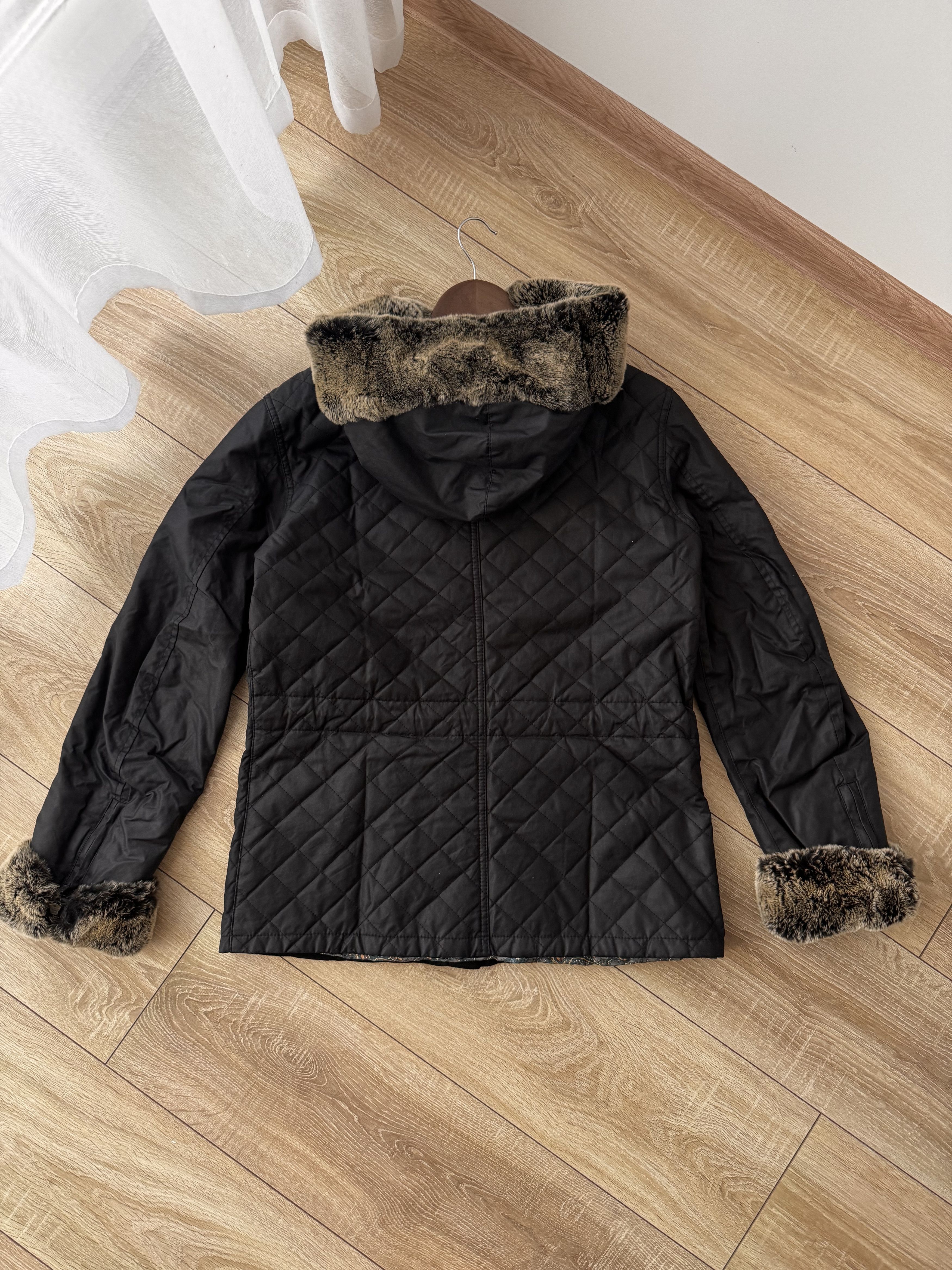 Belstaff Vintage Belstaff Luxury Wax Quilted Rabbit Fur W' Jacket Size L / US 10 / IT 46 - 7 Thumbnail