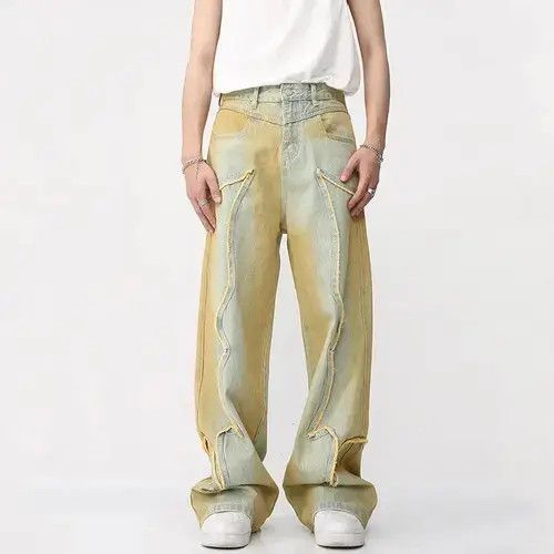 Designer × Japanese Brand Gradient Straight Denim Pant Size US 30 / EU 46 - 1 Thumbnail