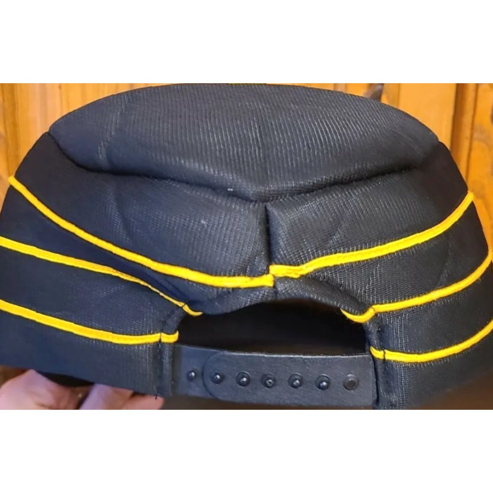 Vintage VINTAGE Northern Cap Hat Mpls MN Black Yellow Striped Bumblebee Snapback Foam Size ONE SIZE - 4 Thumbnail