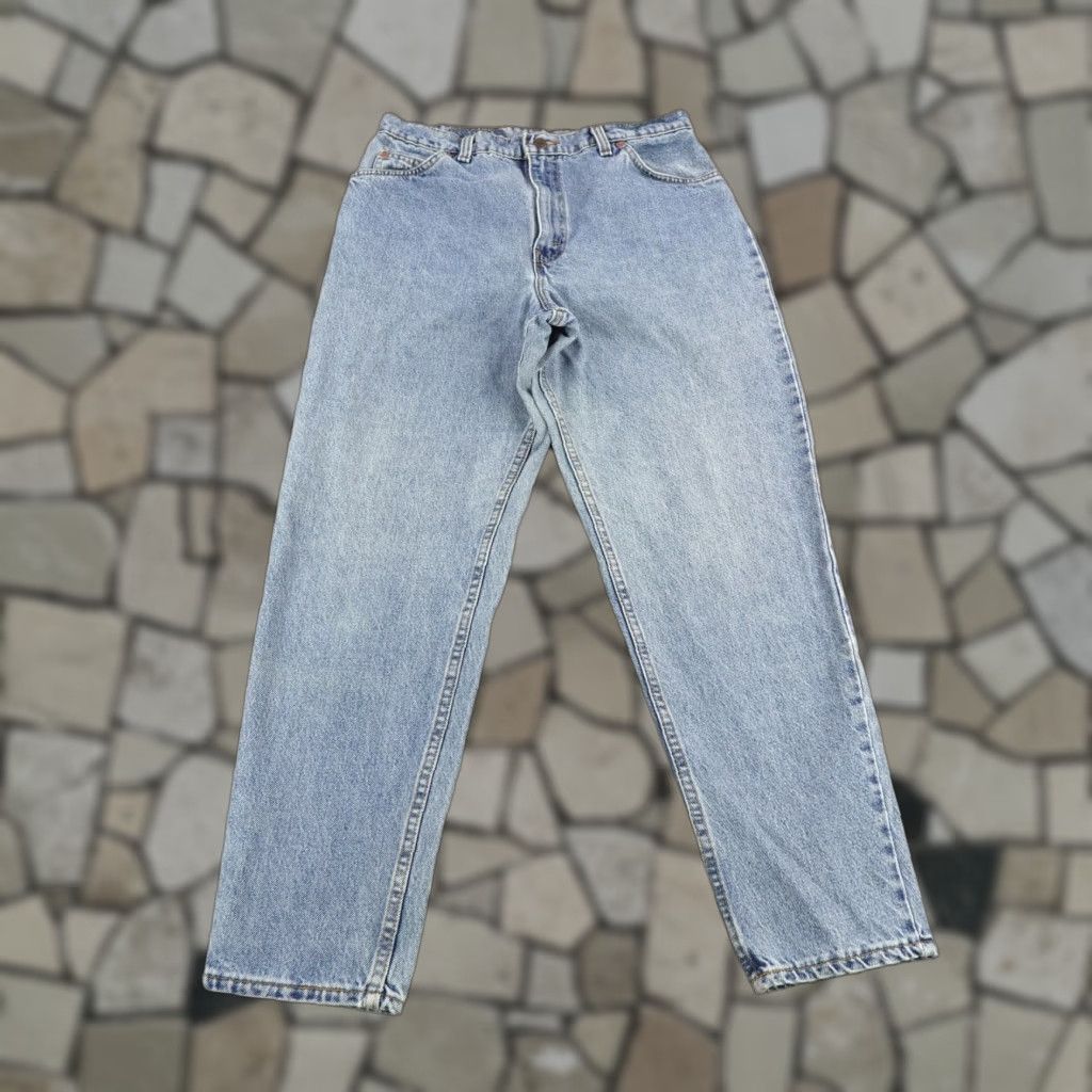 Levi's Vintage Levis Jeans Women 14 Short Blue Denim Orange Tab 951 Loose Fit 90s 15951 Size 36" / US 14 / IT 50 - 1 Thumbnail