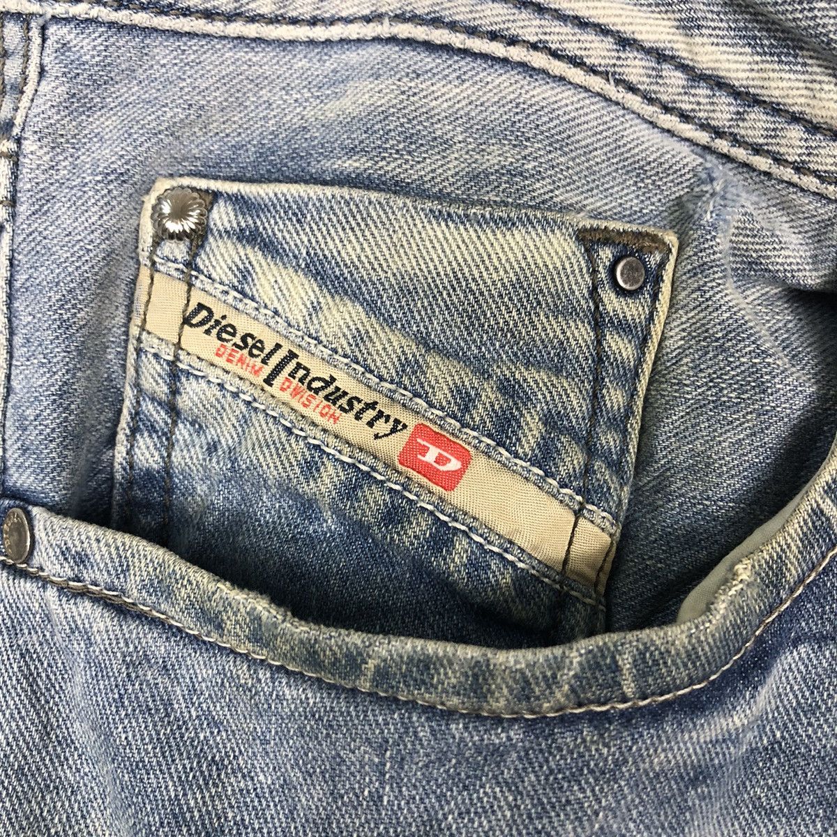 Diesel 🔥Biker Denim Jeans Diesel Industry Denim Division Size US 38 / EU 54 - 17 Thumbnail
