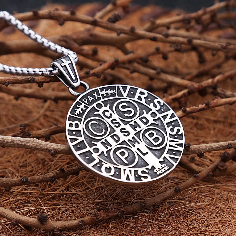 Jewelry San Benito Exorcist Amulet Pendant Stainless Necklace Gifts Size ONE SIZE - 5 Thumbnail