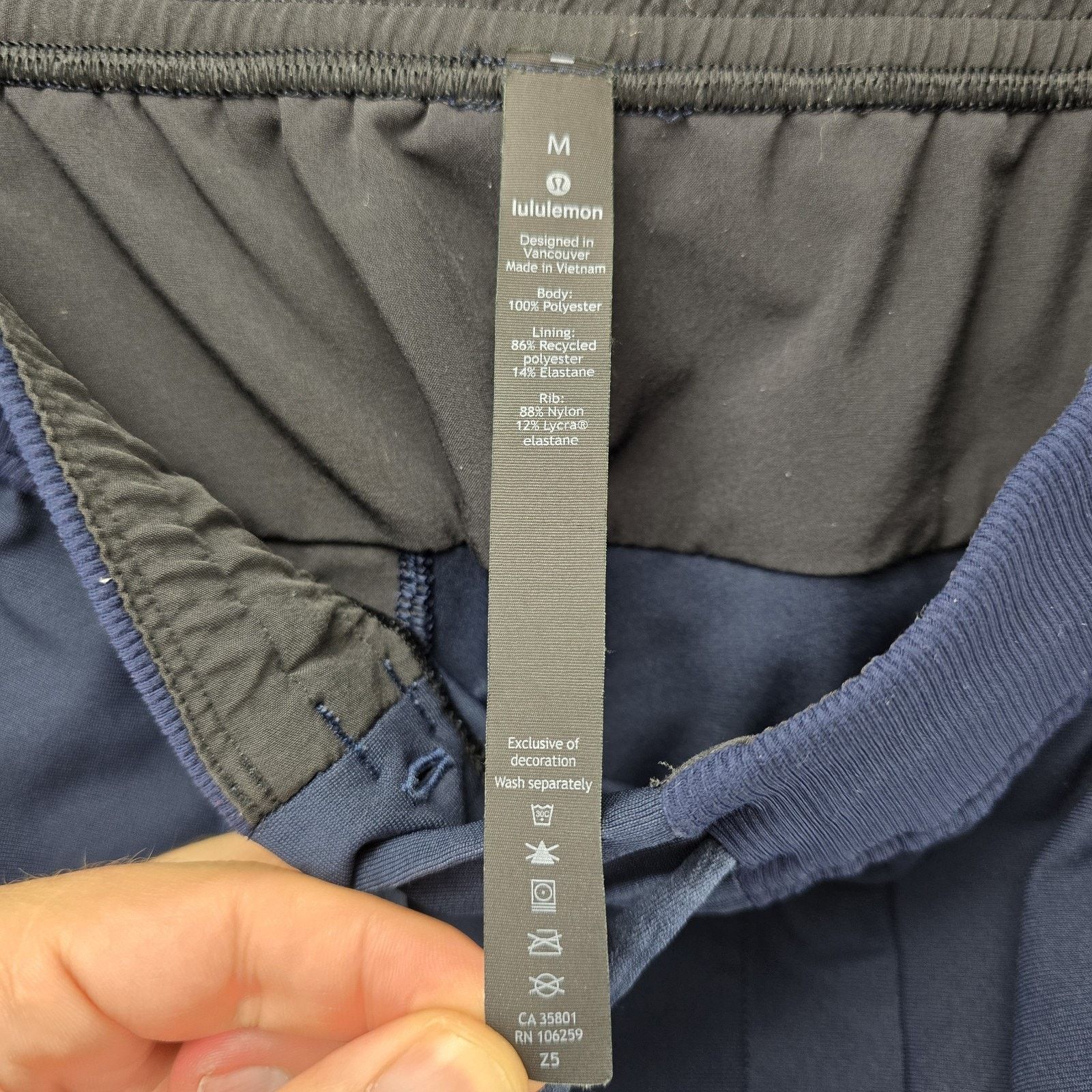 Lululemon Lululemon ABC Warpstreme Jogger Sweat Pants Mens Medium Blue Size US 30 / EU 46 - 6 Thumbnail