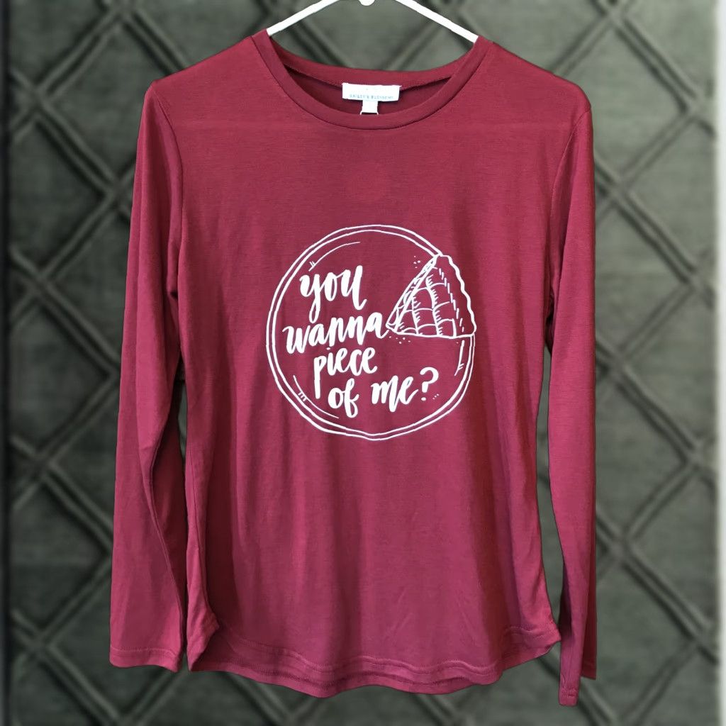 Vintage Baileys Blossoms Shirt Women S Red Long Sleeve Pullover Knit Round Neck Graphic Funny Casual NWT B603 Size S / US 4 / IT 40 - 1 Thumbnail