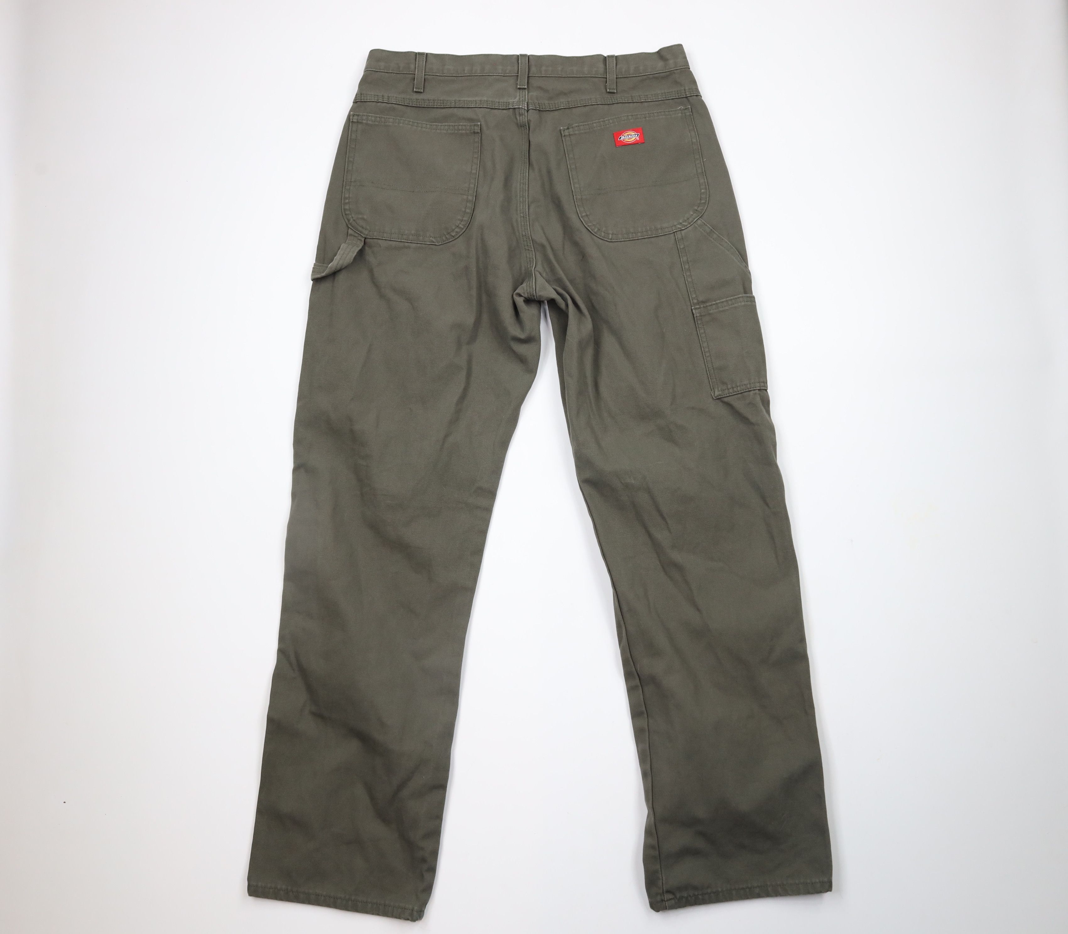 Dickies × Vintage Vintage Dickies Out Wide Leg Dungaree Canvas Pants Green Size US 36 / EU 52 - 8 Thumbnail