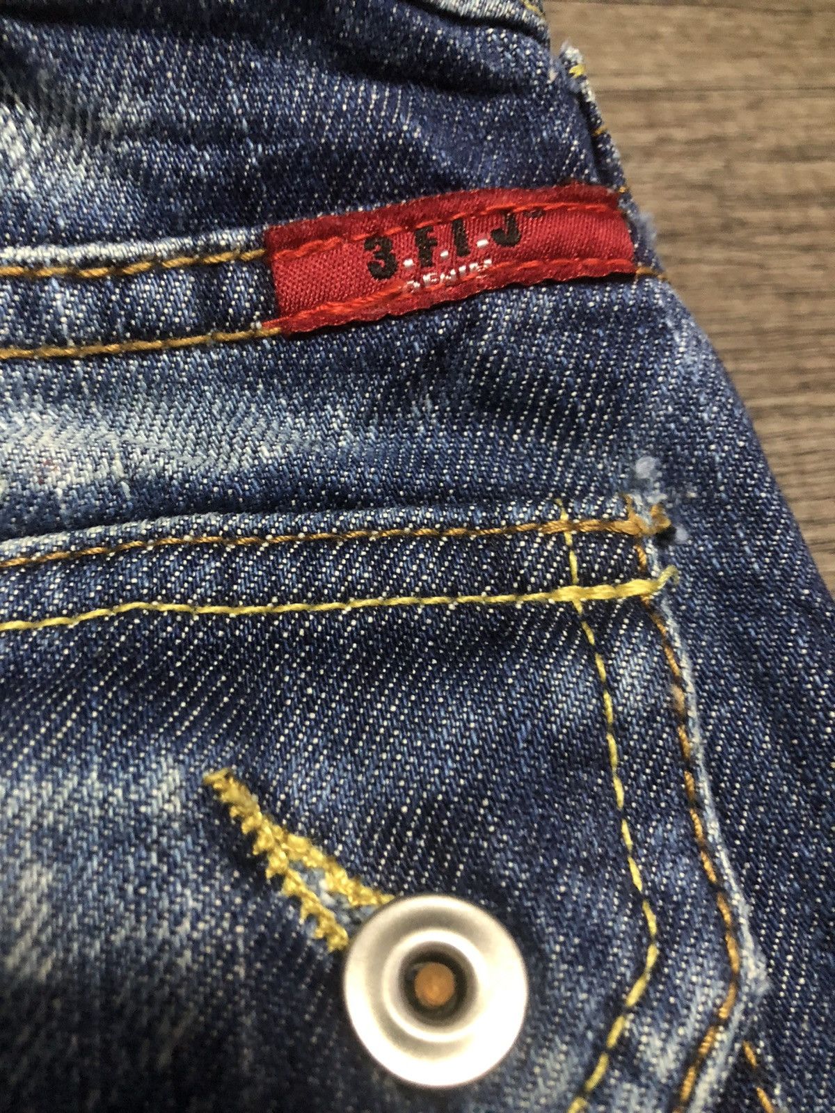 If Six Was Nine × Japanese Brand Trois Filles Jeans Bush Pants Design 3.F.I.J Denim Size 30" / US 8 / IT 44 - 19 Thumbnail