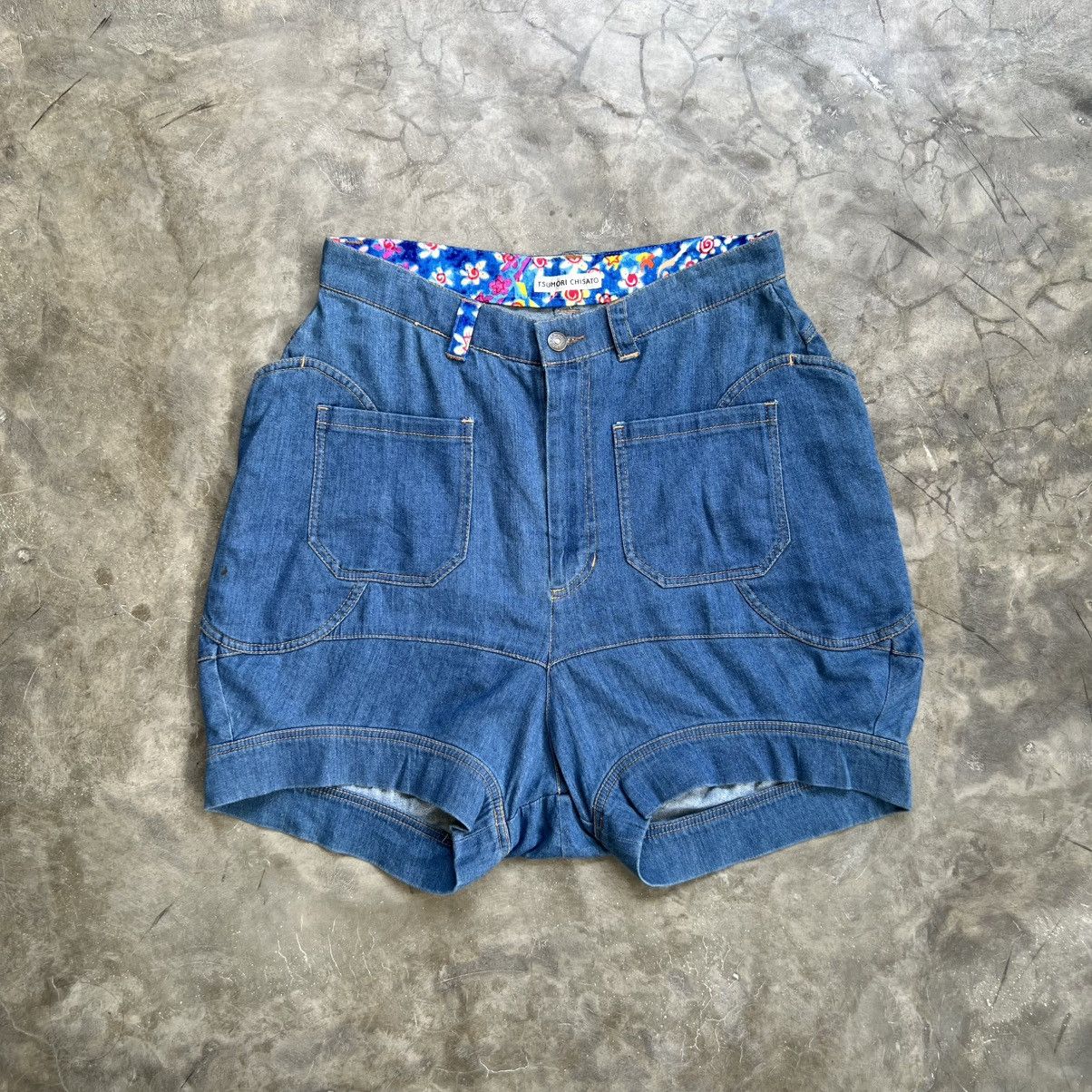 Issey Miyake Archive Tsumori Chisato Denim Balloon Short Pants Size US 30 / EU 46 - 1 Thumbnail
