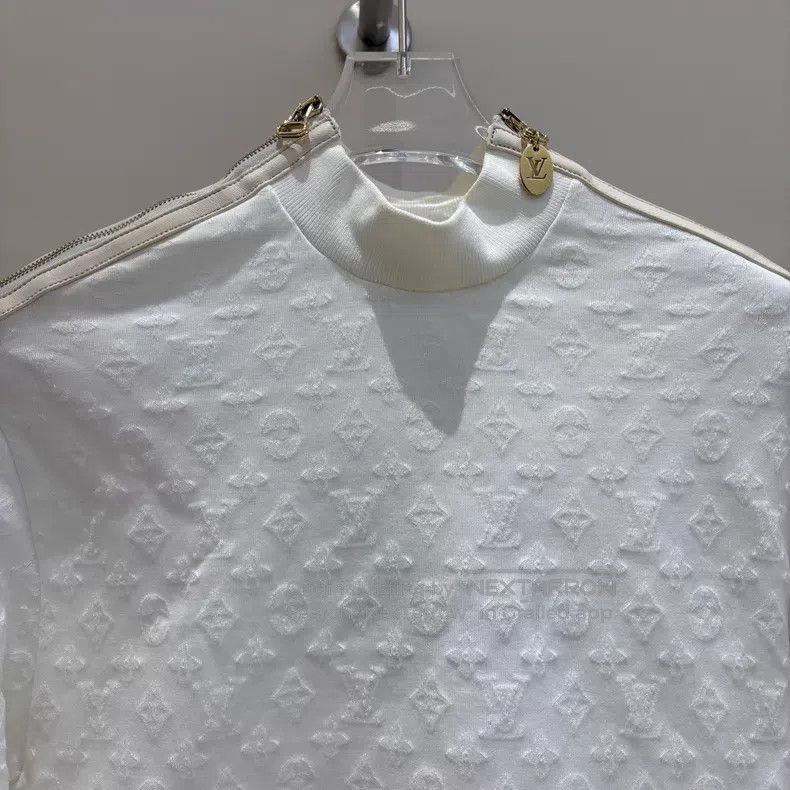 Louis Vuitton Louis Vuitton White dark stripe logo shoulder zipper sweat Size XS / US 0-2 / IT 36-38 - 3 Thumbnail
