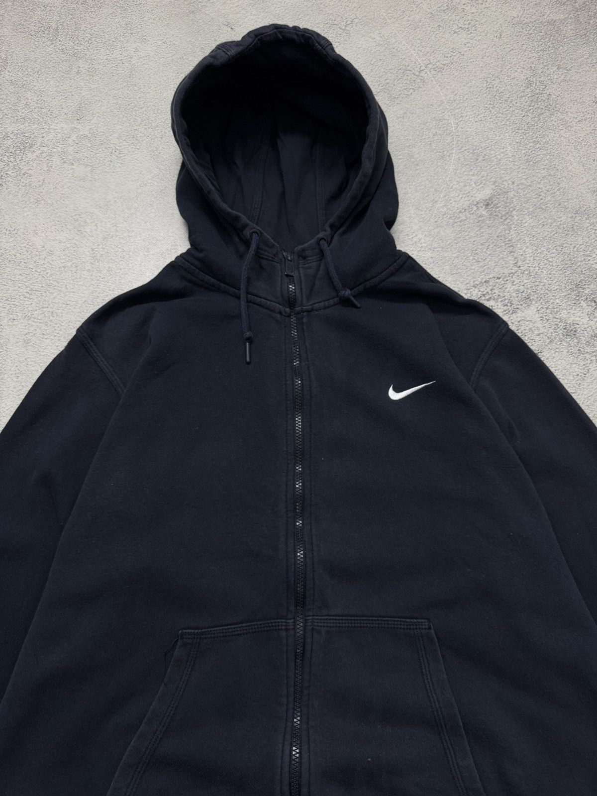 Nike Vintage Y2k Nike Mini Swoosh Basic Zip-Hoodie 00’s Size US XL / EU 56 / 4 - 2 Thumbnail