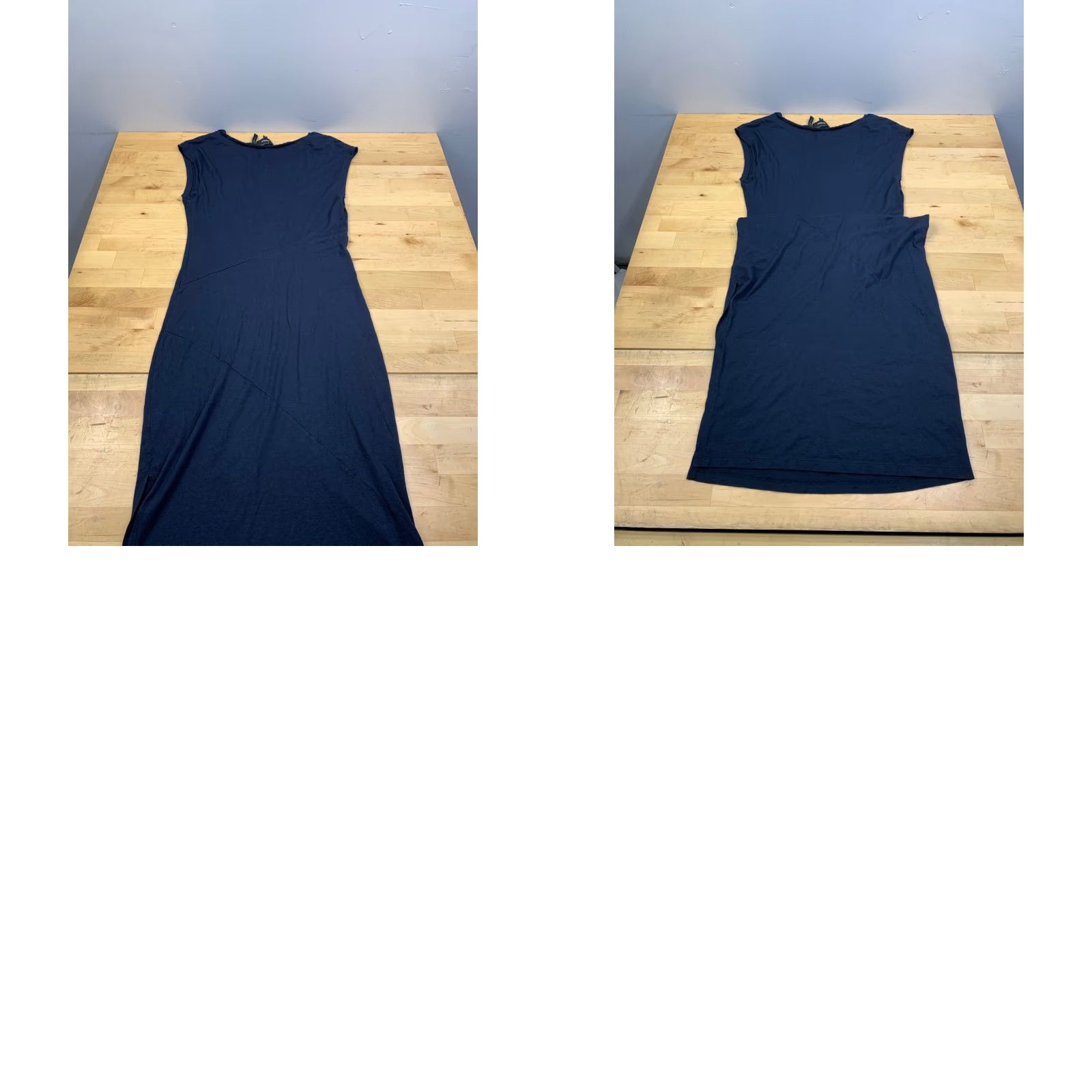 Theory Theory Seamed Maxi Tee Dress Jersey Womens Petite Blue Sleeveless Casual P Sized 12223 Size S / US 4 / IT 40 - 8 Thumbnail