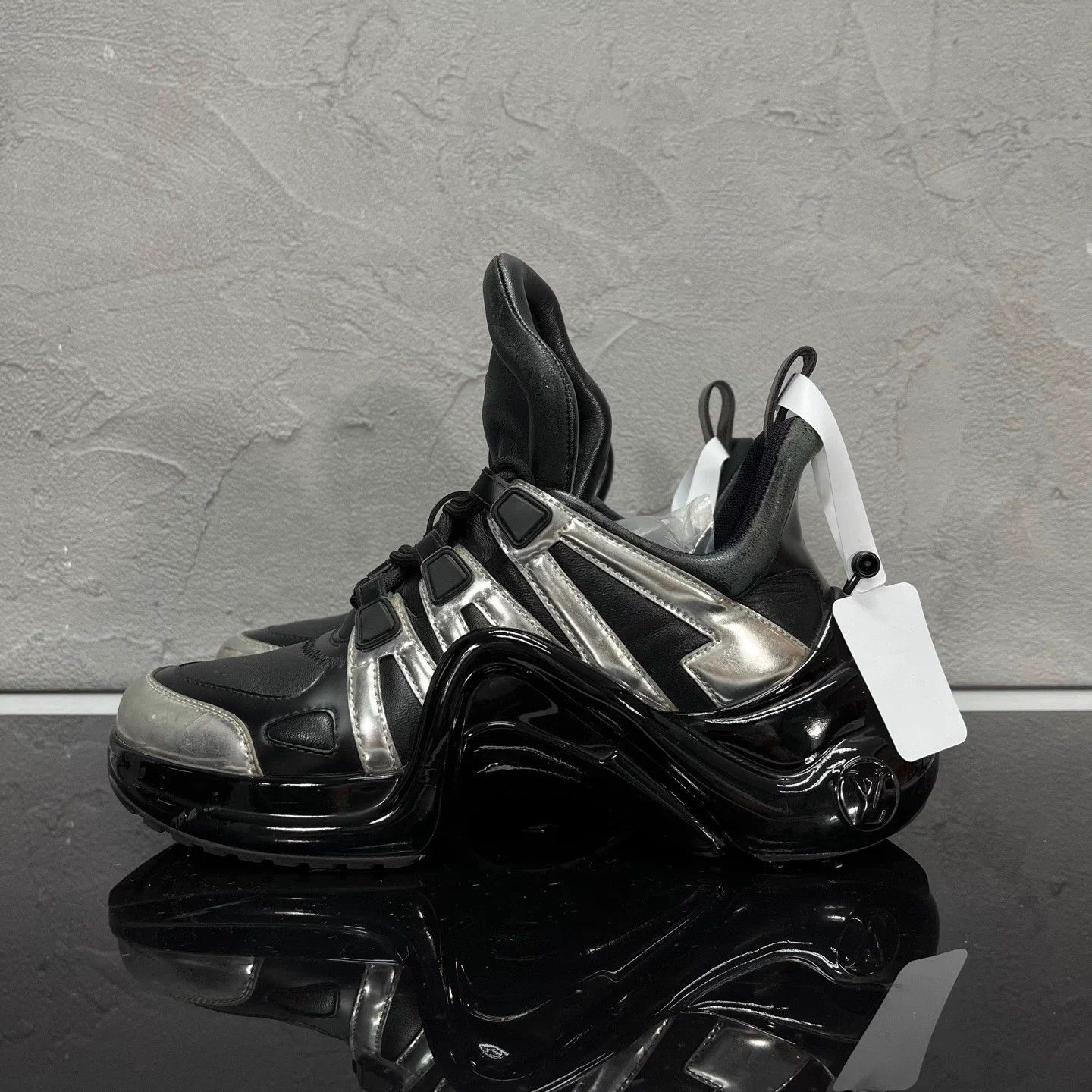 Louis Vuitton LV Archlight Black Silver Dad Sneakers 36.5 Size US 5.5 / IT 35.5 - 4 Thumbnail