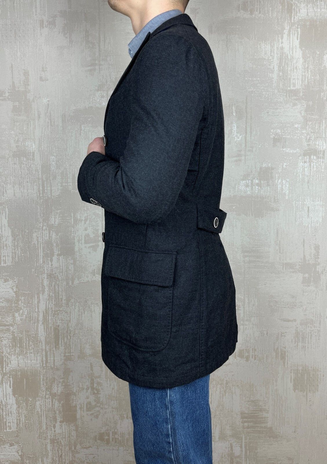 Designer Dutch Dandies Double Brested Wool Blend Coat Jacket Size US M / EU 48-50 / 2 - 9 Thumbnail