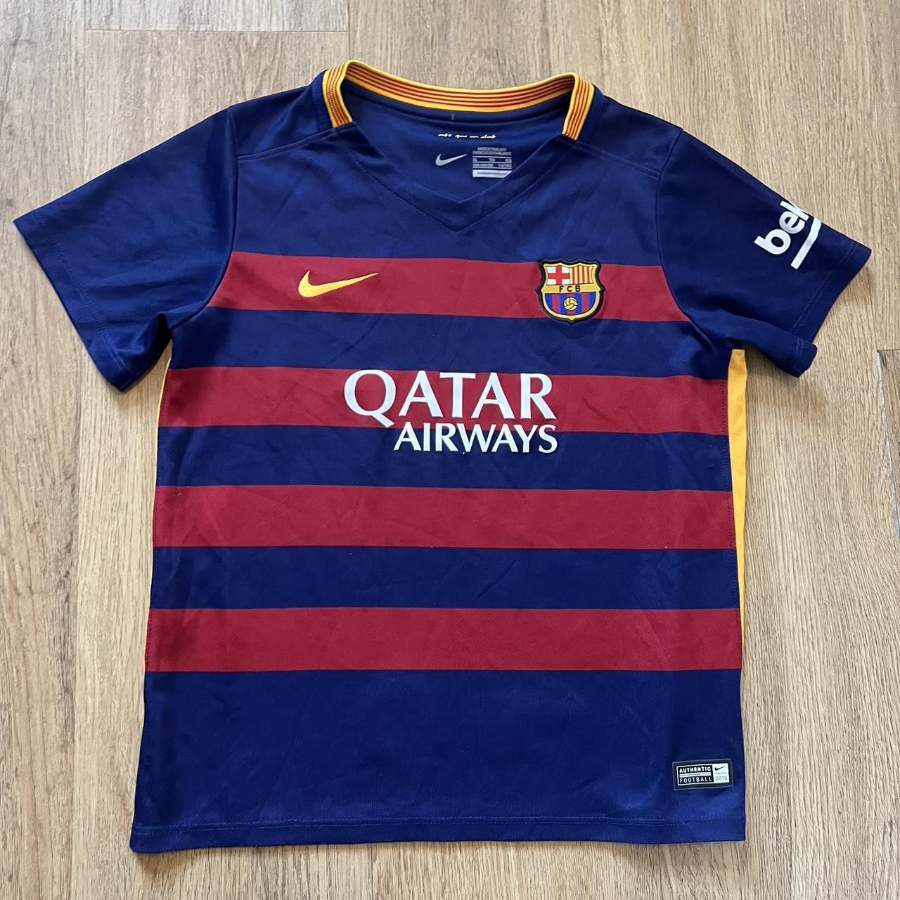 Nike 2014-15 FC Barcelona Nike Home Football Shirt La Liga Messi Size US XXS / EU 40 - 1 Thumbnail