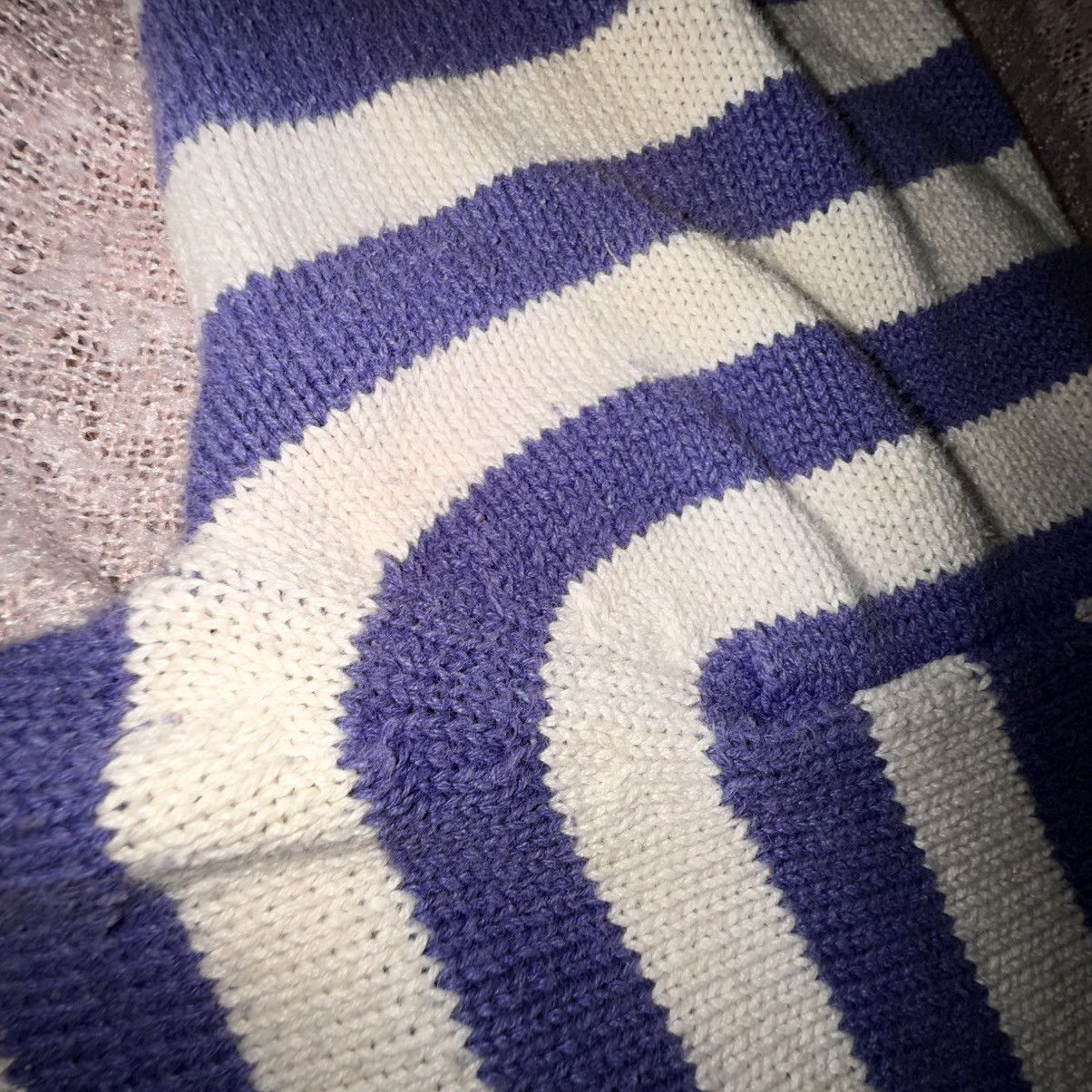 Other 80s Conspiracy Archive Shaker Knit Striped Mock Neck Purple Size L / US 10 / IT 46 - 9 Thumbnail