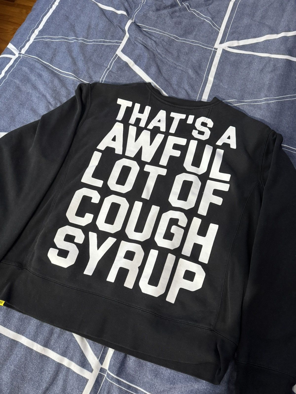Awful Lot of Cough Syrup Awful Lot of Cough Syrup Black Sweater Size US XL / EU 56 / 4 - 4 Thumbnail