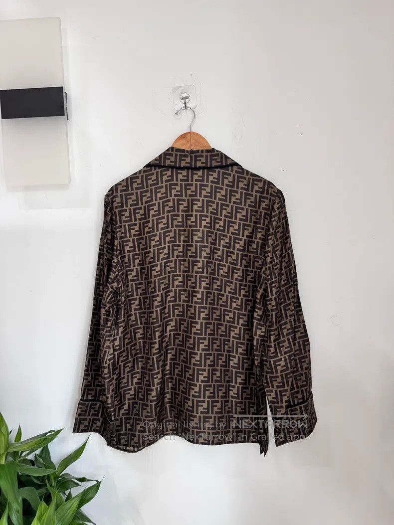 Fendi Fendi Full Printed Cuban Collar Long Sleeve Shirt Size M / US 6-8 / IT 42-44 - 5 Thumbnail