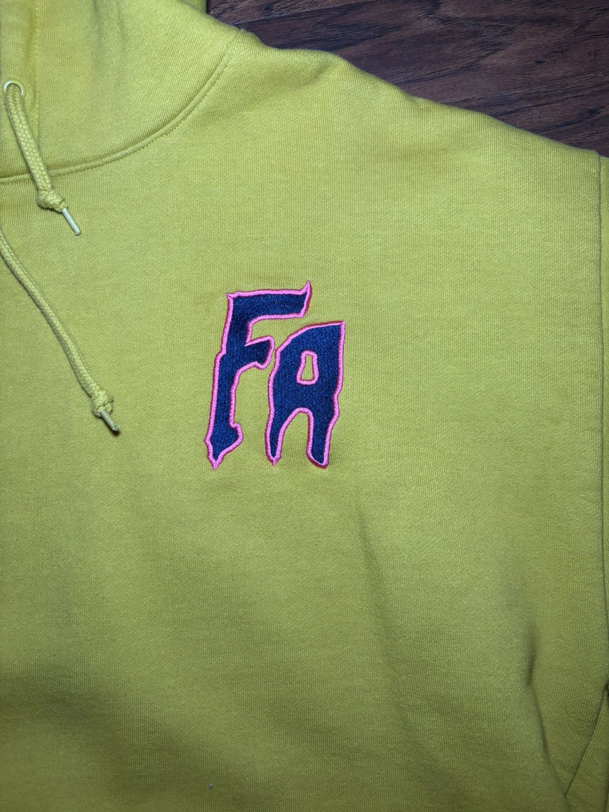 Fucking Awesome Yellow FA Hoodie Size US XXL / EU 58 / 5 - 2 Thumbnail