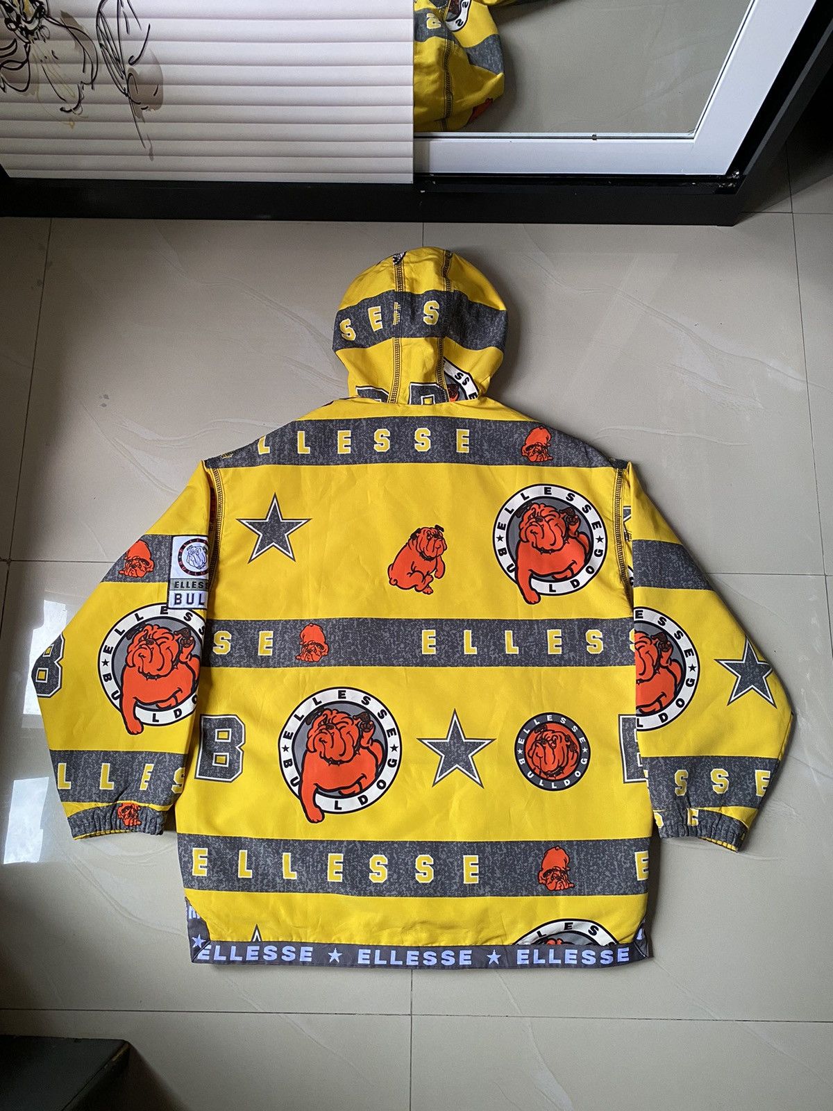 Vintage ellesse bulldog anorak jacket