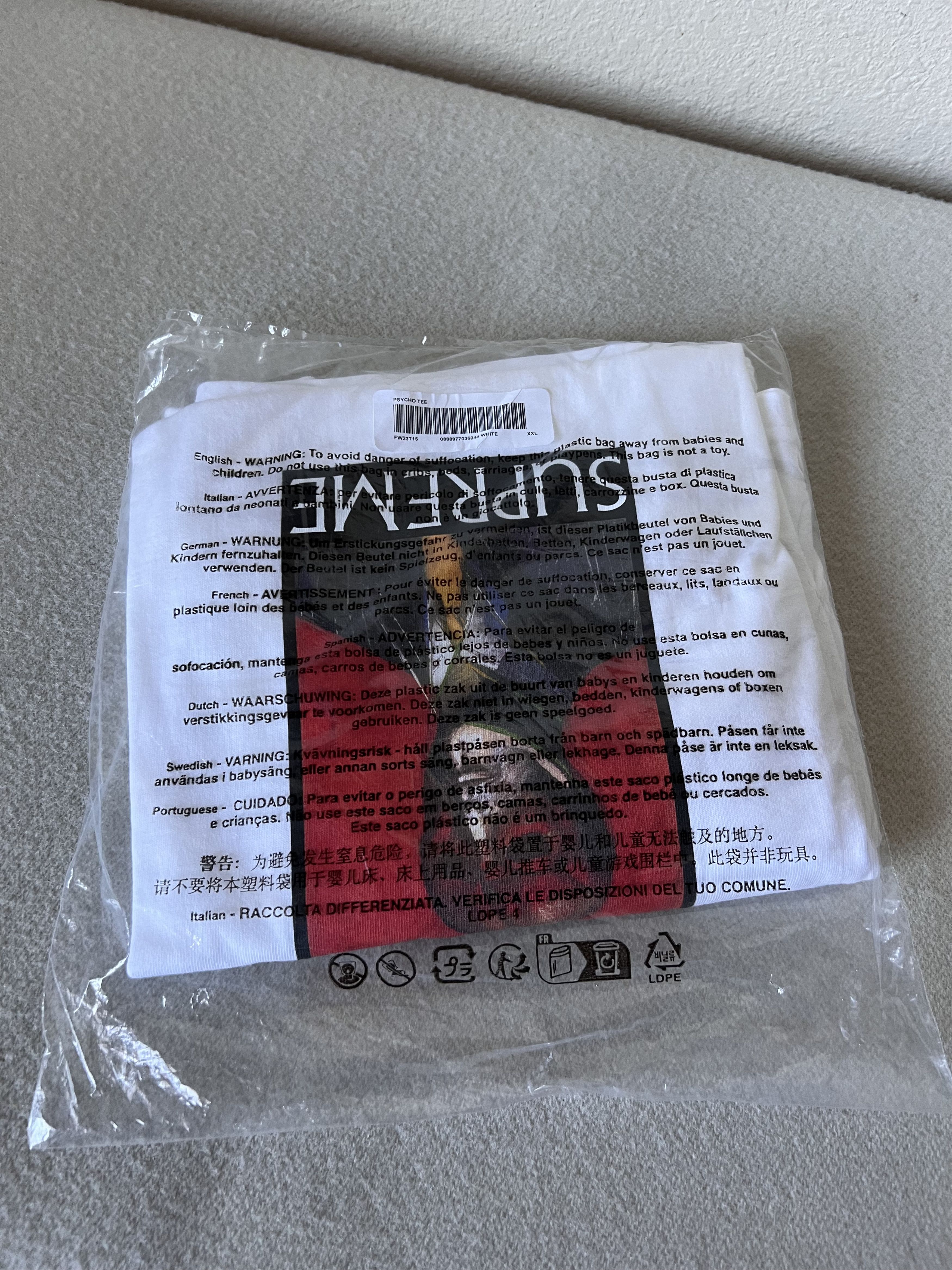 Supreme Supreme American Psycho Tee in White Size US XXL / EU 58 / 5 - 3 Thumbnail