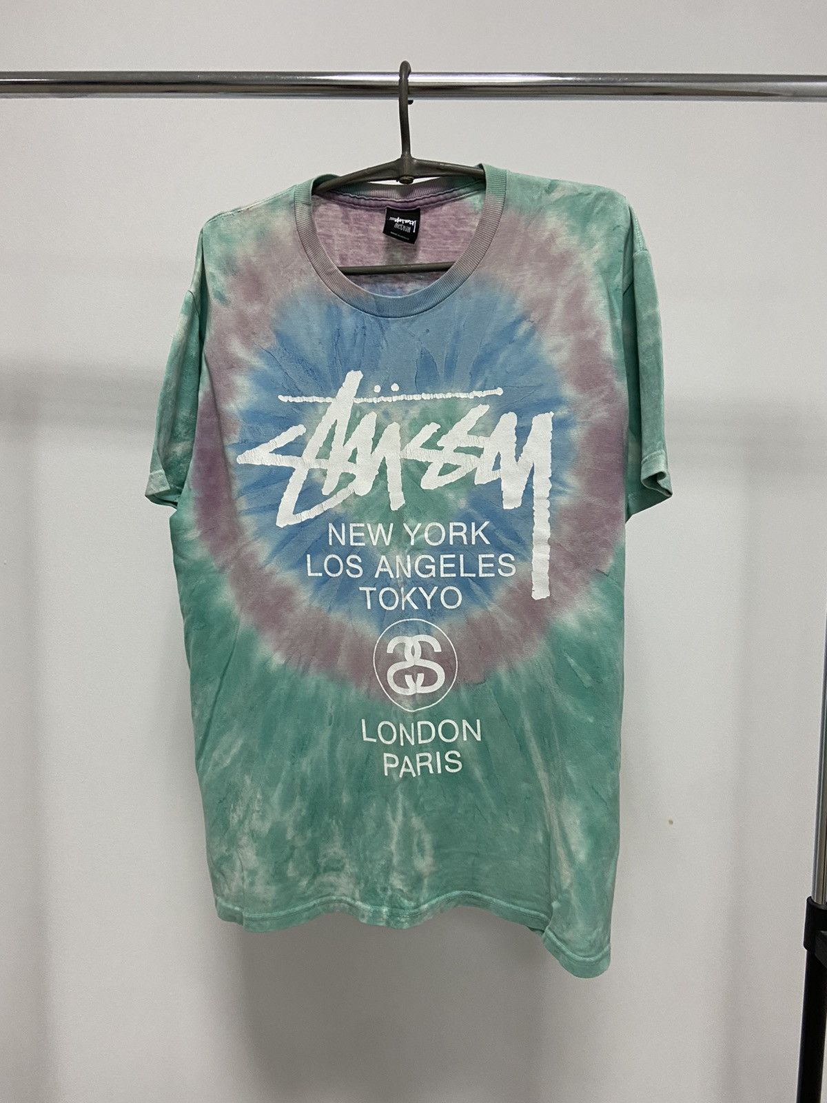 Other Stussy Tie Die Vintage T Shirt Big Logo Skate Y2K Overprint Size US M / EU 48-50 / 2 - 1 Thumbnail