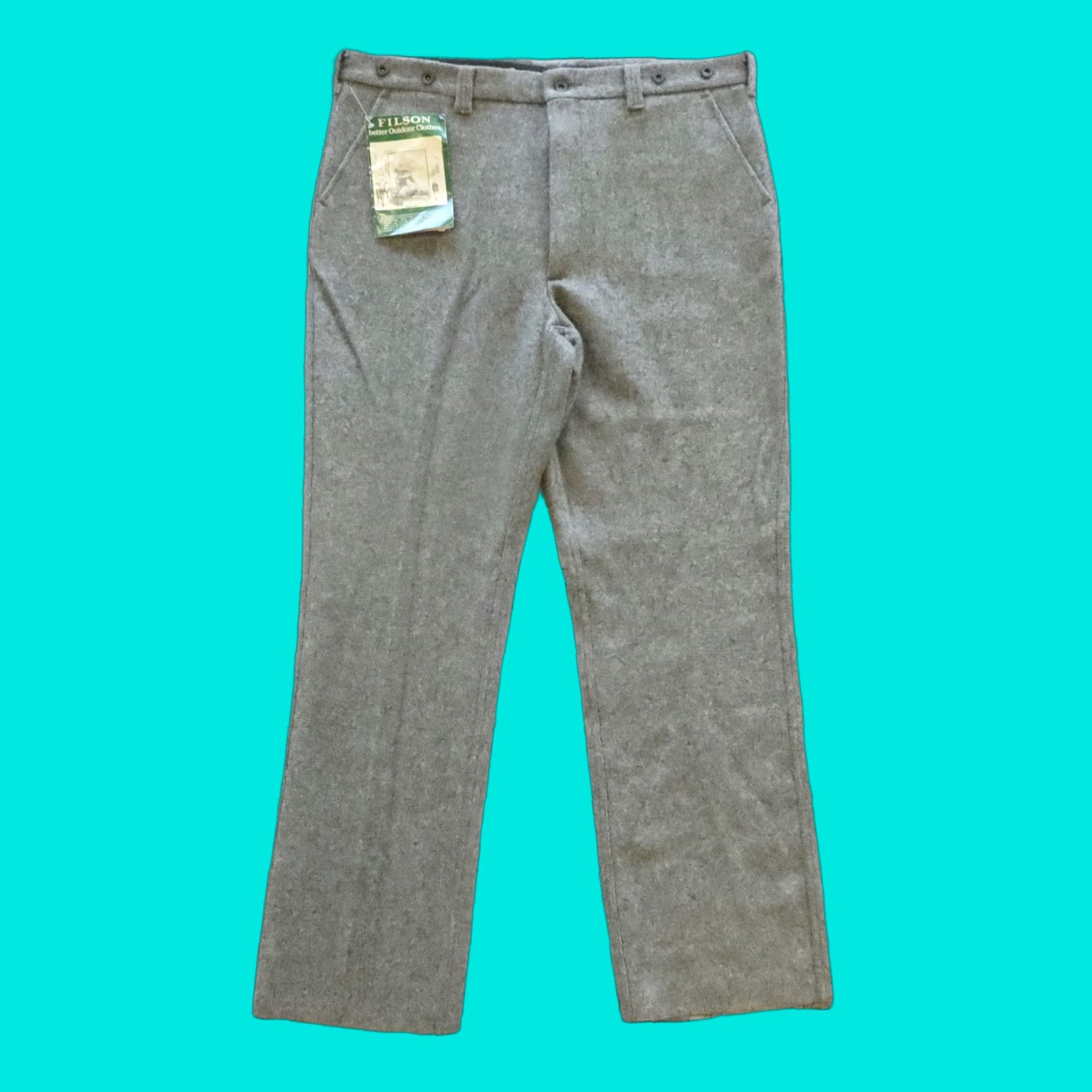 Filson VINTAGE Filson Pants 42 Virgin Wool Hunting 100% Gray Mens Dress Pants Size US 42 / EU 58 - 1 Thumbnail