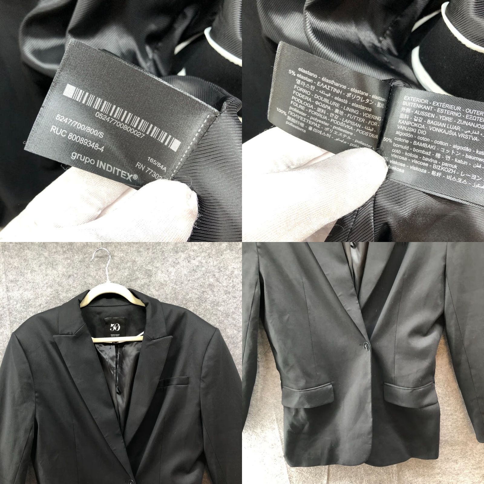 Zara Zara Blazer Womens S Black One-Button Long Oversize Career 50th Anniversary Suit Jacket/Blazer Size S / US 4 / IT 40 - 8 Thumbnail