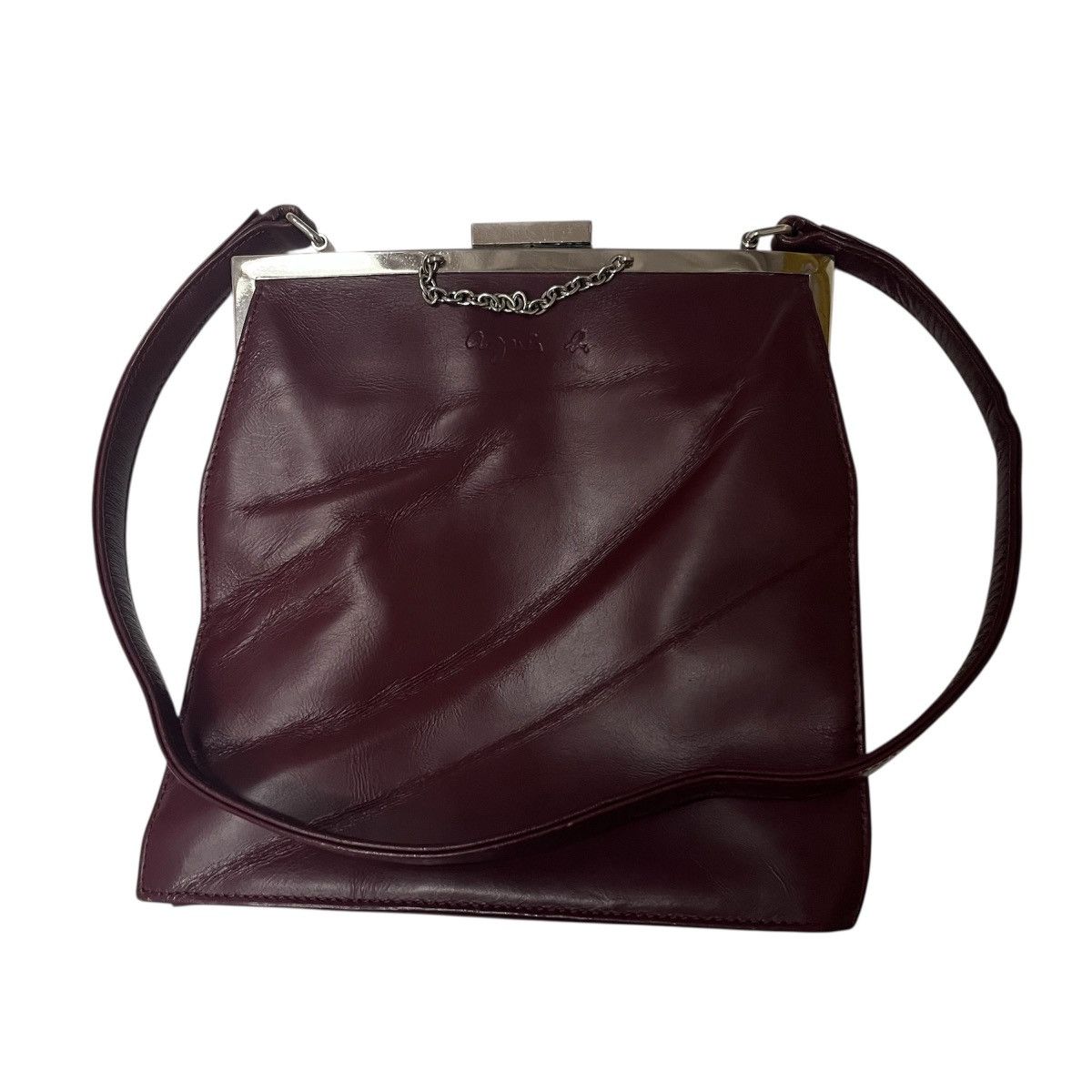 agnes b. Agnes b. Voyage Burgundy Handbag Size ONE SIZE - 1 Thumbnail