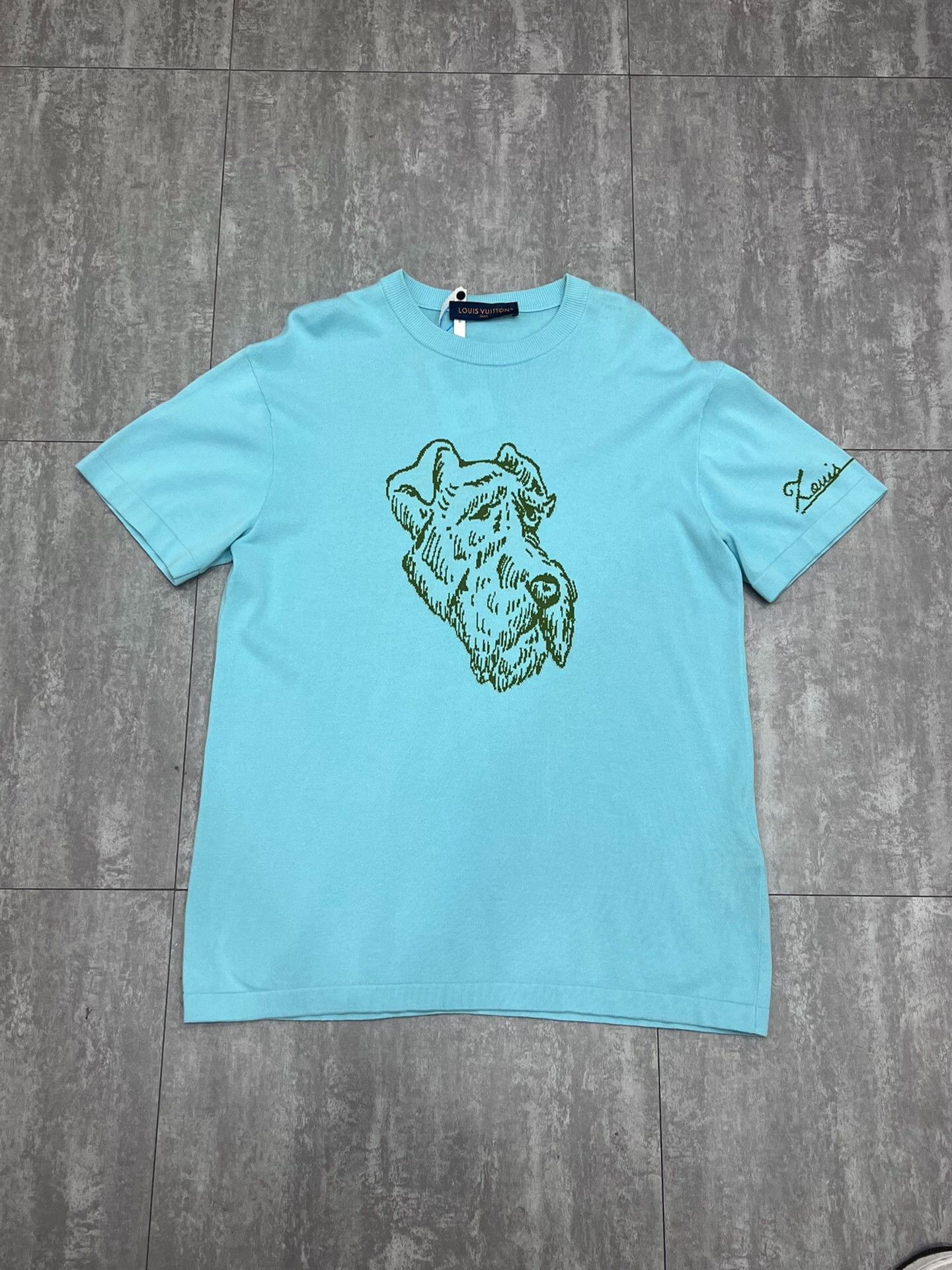 Louis Vuitton Louis Vuitton Blue T-Shirt m Men Size US M / EU 48-50 / 2 - 1 Thumbnail