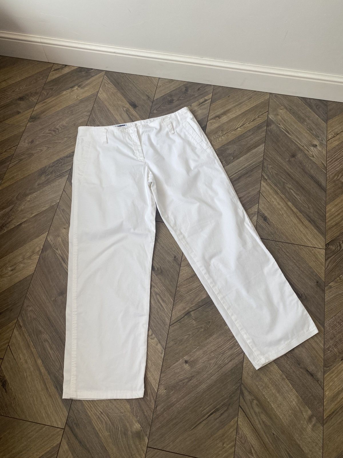 Jil Sander Vintage Jil Sander Women’s white pants Size 30" / US 8 / IT 44 - 2 Thumbnail