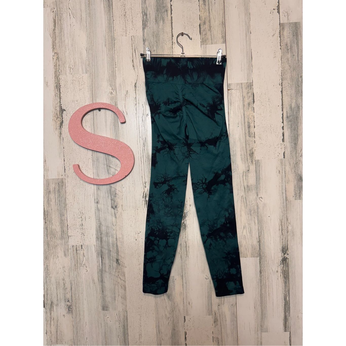 Other Green Black Tie-Dye Seamless High-Waist Leggings Women’s Siz Size 26" / US 2 / IT 38 - 12 Thumbnail