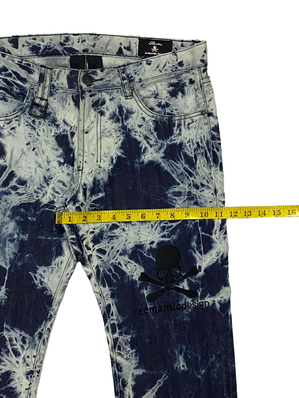 Japanese Brand × Roen × semanticdesign 2009 Roen X Semantic Design Acid Wash Denim Pants Size US 33 - 8 Thumbnail