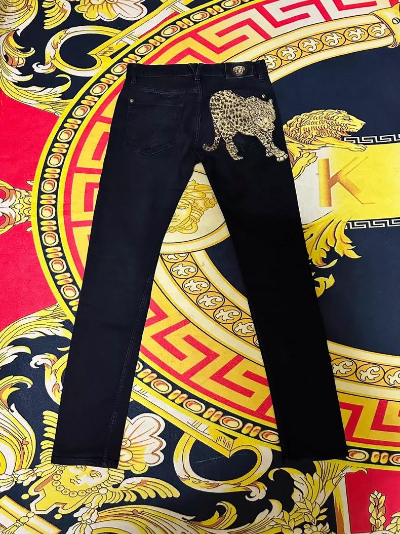 Versace Versace Indian leopard jeans Size 31" - 2 Thumbnail