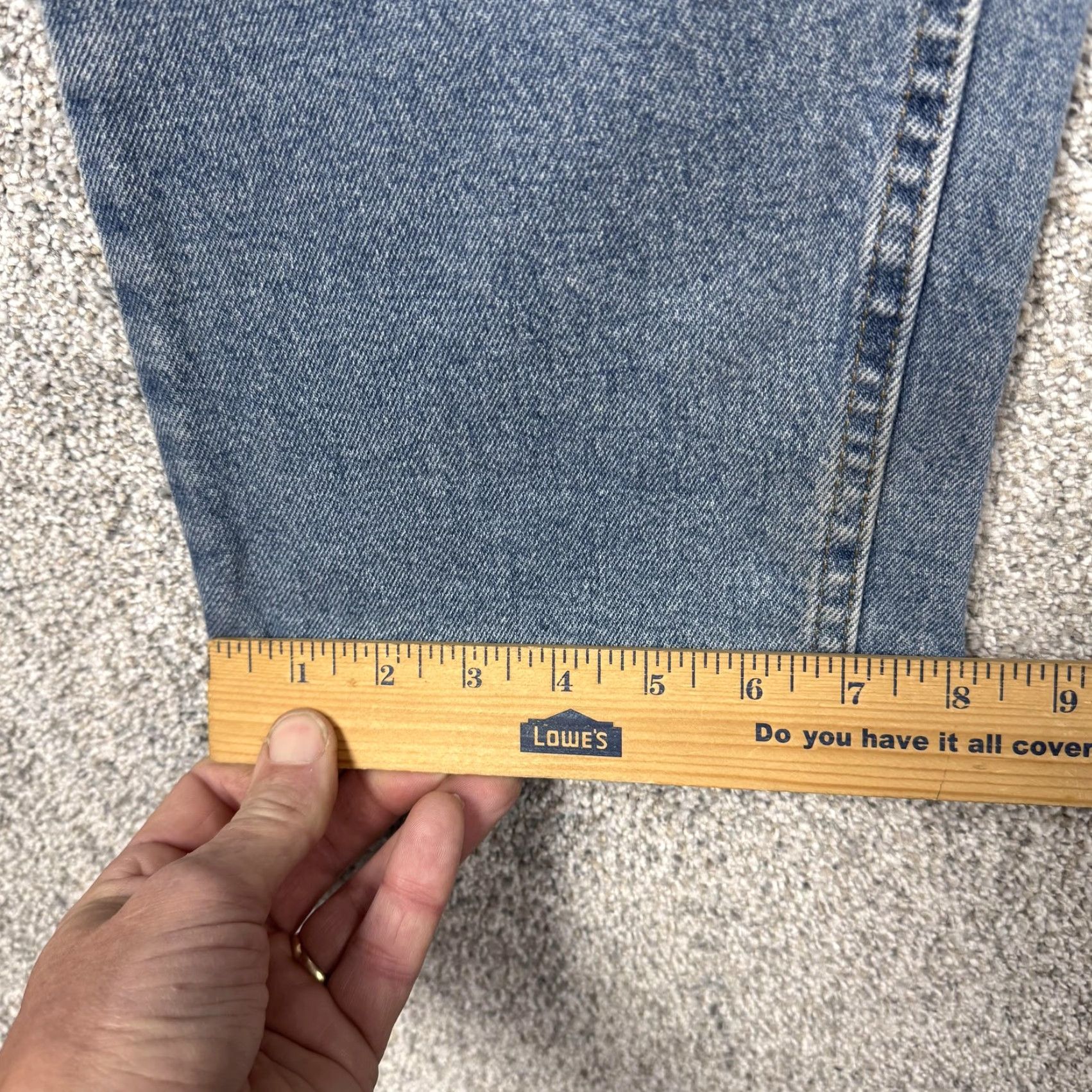 Wrangler Wrangler Jeans Mens 33x28.5 Medium Wash Blue Straight Stretch Denim Casual Size US 30 / EU 46 - 3 Thumbnail