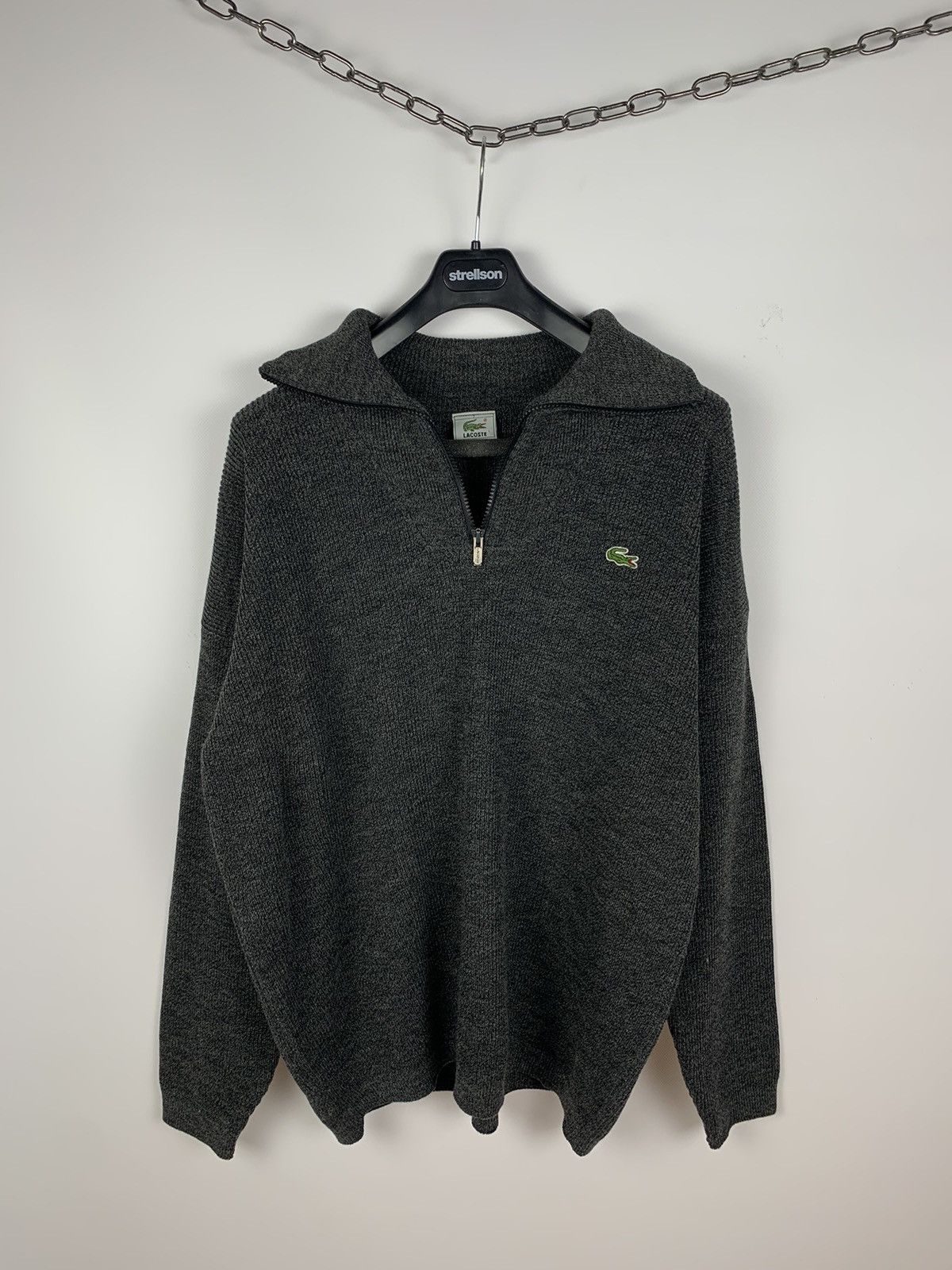 Lacoste Vintage Lacoste Men's 1/3 Zip Sweater Gray Size XXL 90's Size US XXL / EU 58 / 5 - 5 Thumbnail