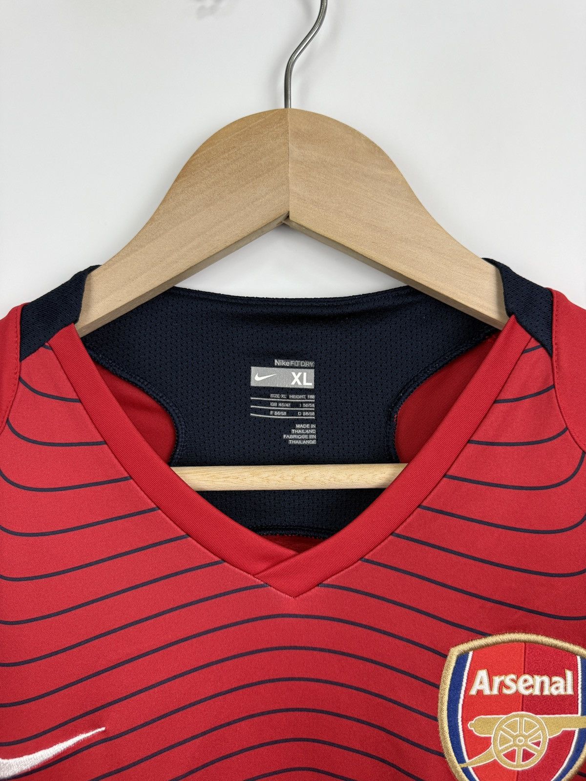 Nike 🏴󠁧󠁢󠁥󠁮󠁧󠁿 Vintage 2007/08 Nike Arsenal Jersey Soccer Football Shirt Size US XL / EU 56 / 4 - 7 Thumbnail