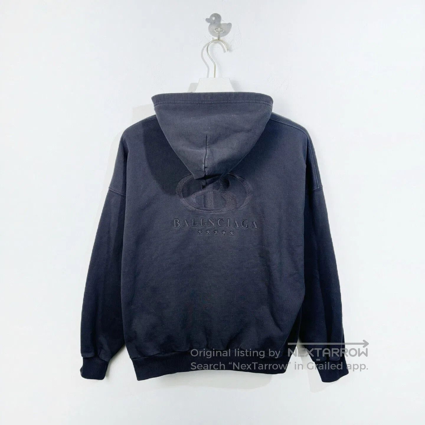 Balenciaga Balenciaga Black Logo Embroidered Hoodie. Size US M / EU 48-50 / 2 - 3 Thumbnail