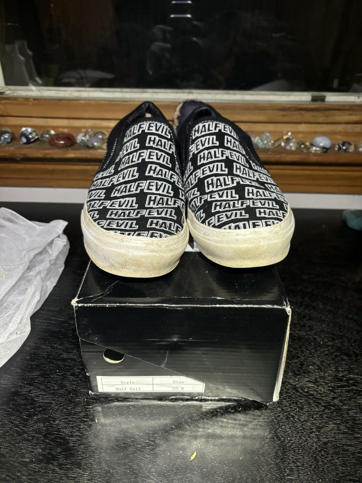 Half Evil Half Evil 333 Slip On Sneakers Size US 9 / EU 42 - 5 Thumbnail
