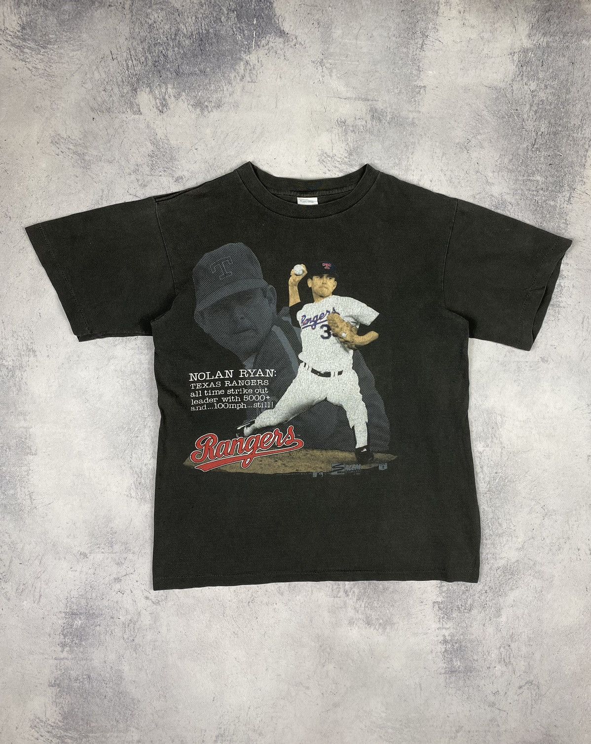 MLB × Vintage Vintage 90s Nolan Ryan Texas Rangers MLB Rare Tee Size US L / EU 52-54 / 3 - 2 Thumbnail