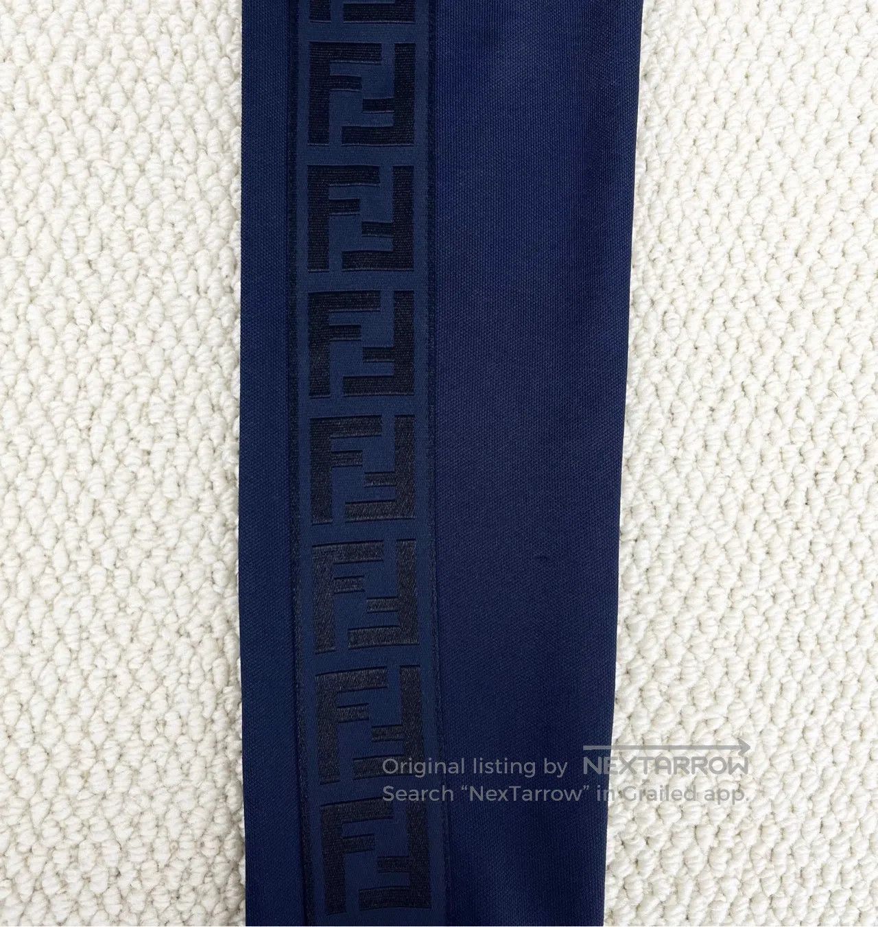 Fendi FENDI Navy Blue Embossed Letter Embroidery Double F Monogr Size XS / US 0-2 / IT 36-38 - 6 Thumbnail