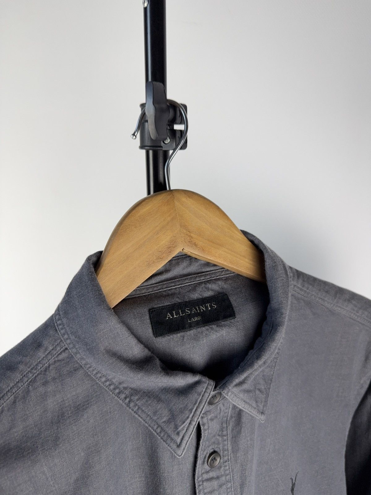 Allsaints Vintage Allsaints Shirt Button Ups Long Sleeve Mens Size L Size US L / EU 52-54 / 3 - 3 Thumbnail