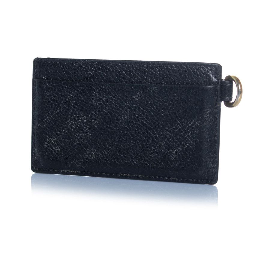 Balenciaga Balenciaga, black leather card holder with key ring Size ONE SIZE - 2 Thumbnail