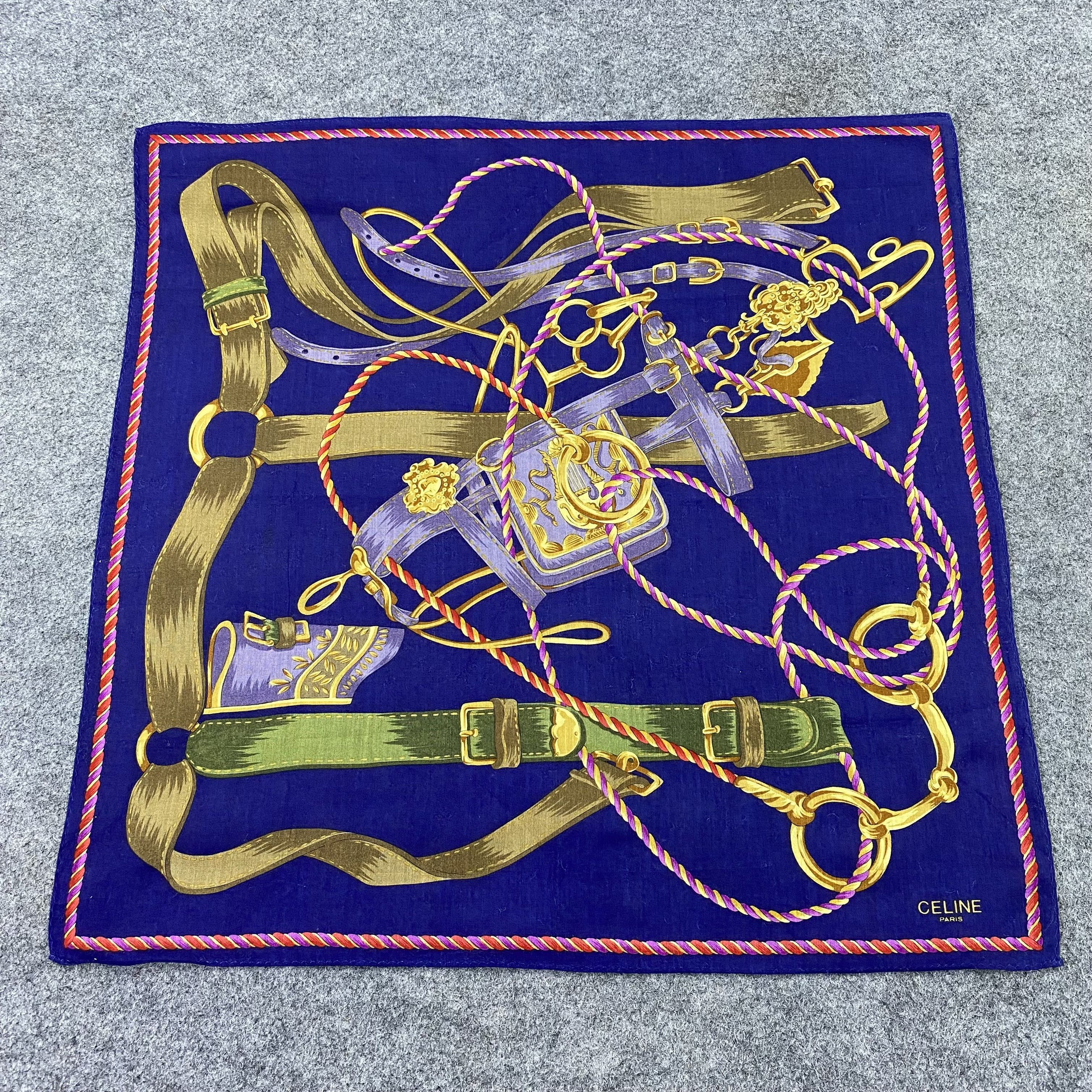 Celine × Vintage Celine Hanadkerchief / Bandana / Neckerchief-B1208 Size ONE SIZE - 3 Thumbnail