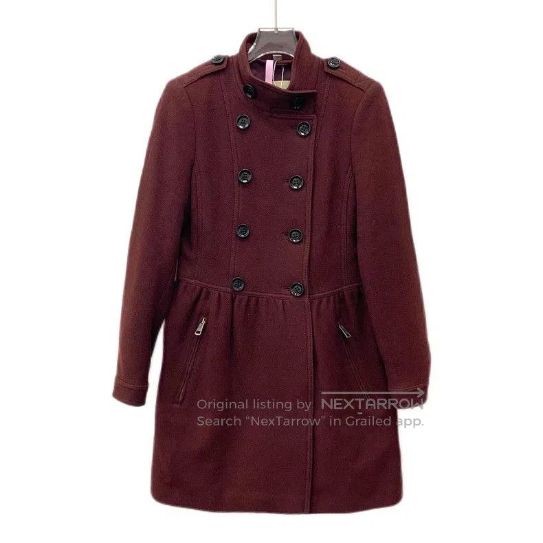 Burberry Burberry Red Wool Double. Size US S / EU 44-46 / 1 - 1 Thumbnail