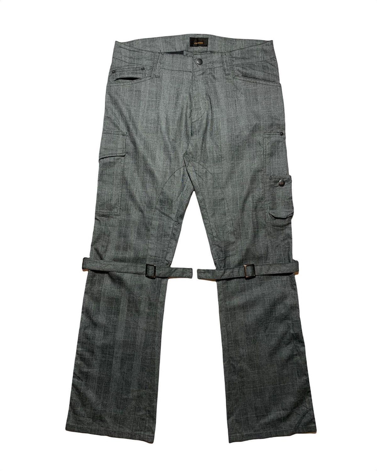 image of Issey Miyake x Tete Homme Tête Homme Tartan Straps Cargo Pants, Men's (Size 30)