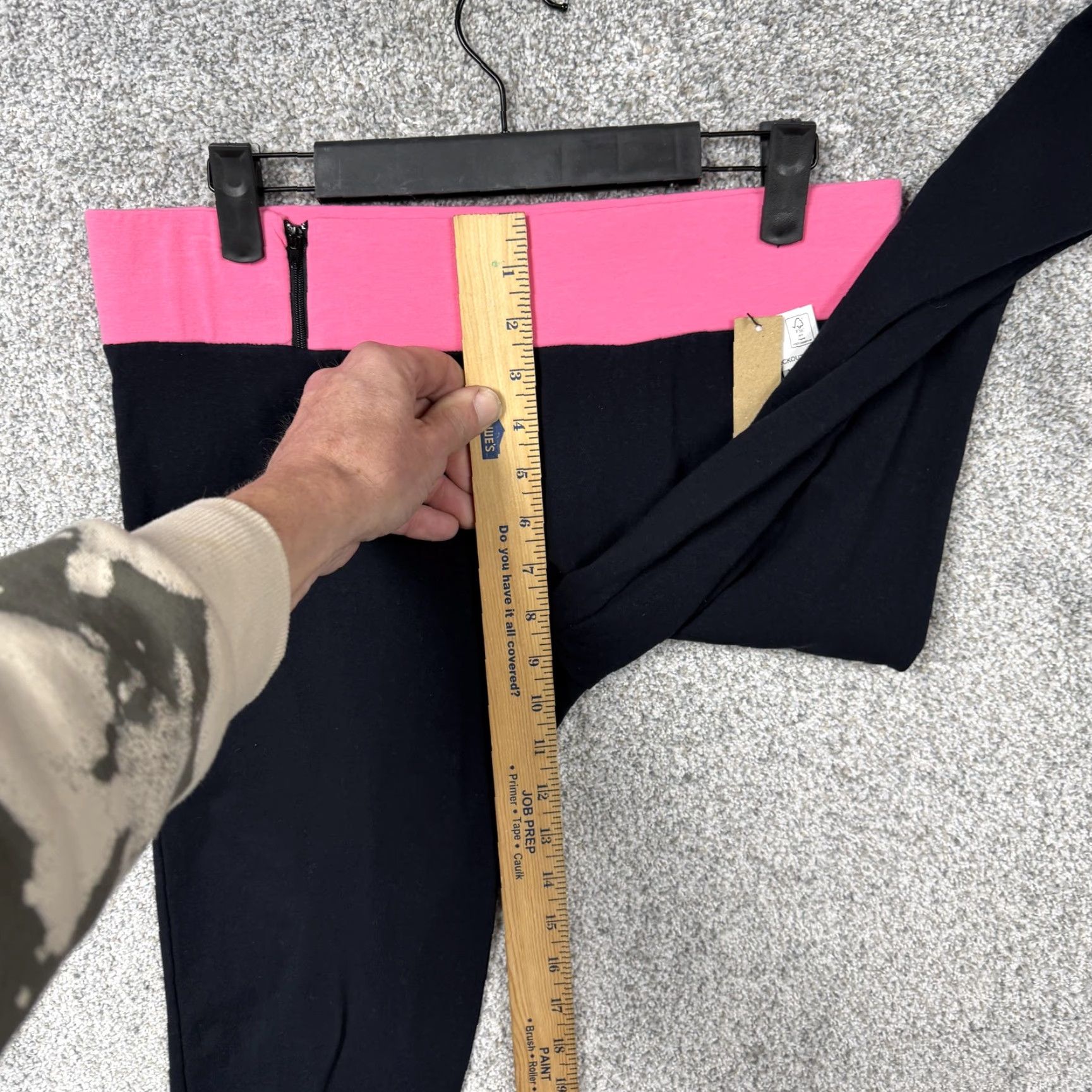 Energie Energie Leggings Juniors L Black Pink Waistband Stretch Athleisure Y2K NWT Size 36" / US 14 / IT 50 - 5 Thumbnail