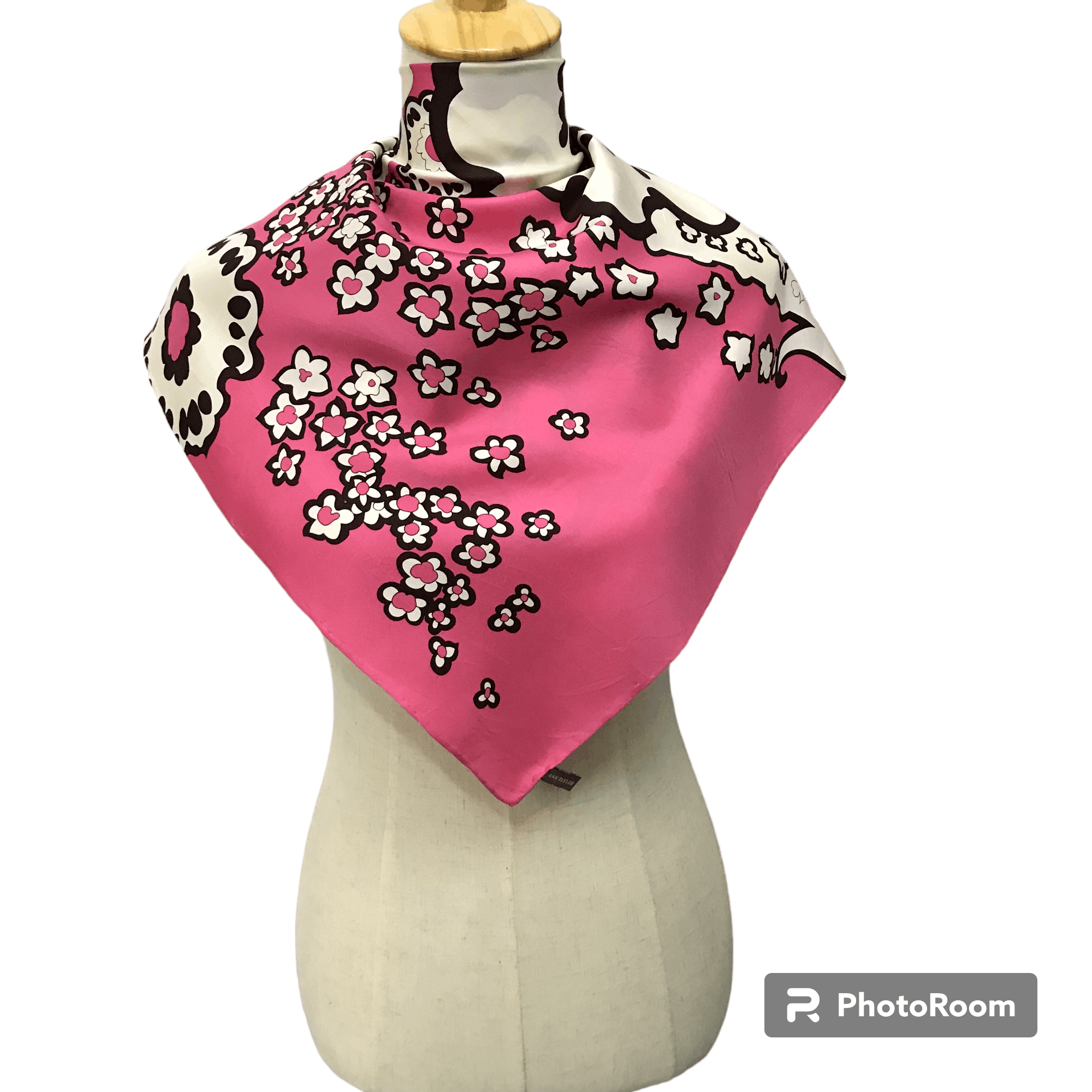 Ann Taylor Vintage Ann Taylor Floral Silk Scarf M131 Size ONE SIZE - 1 Thumbnail